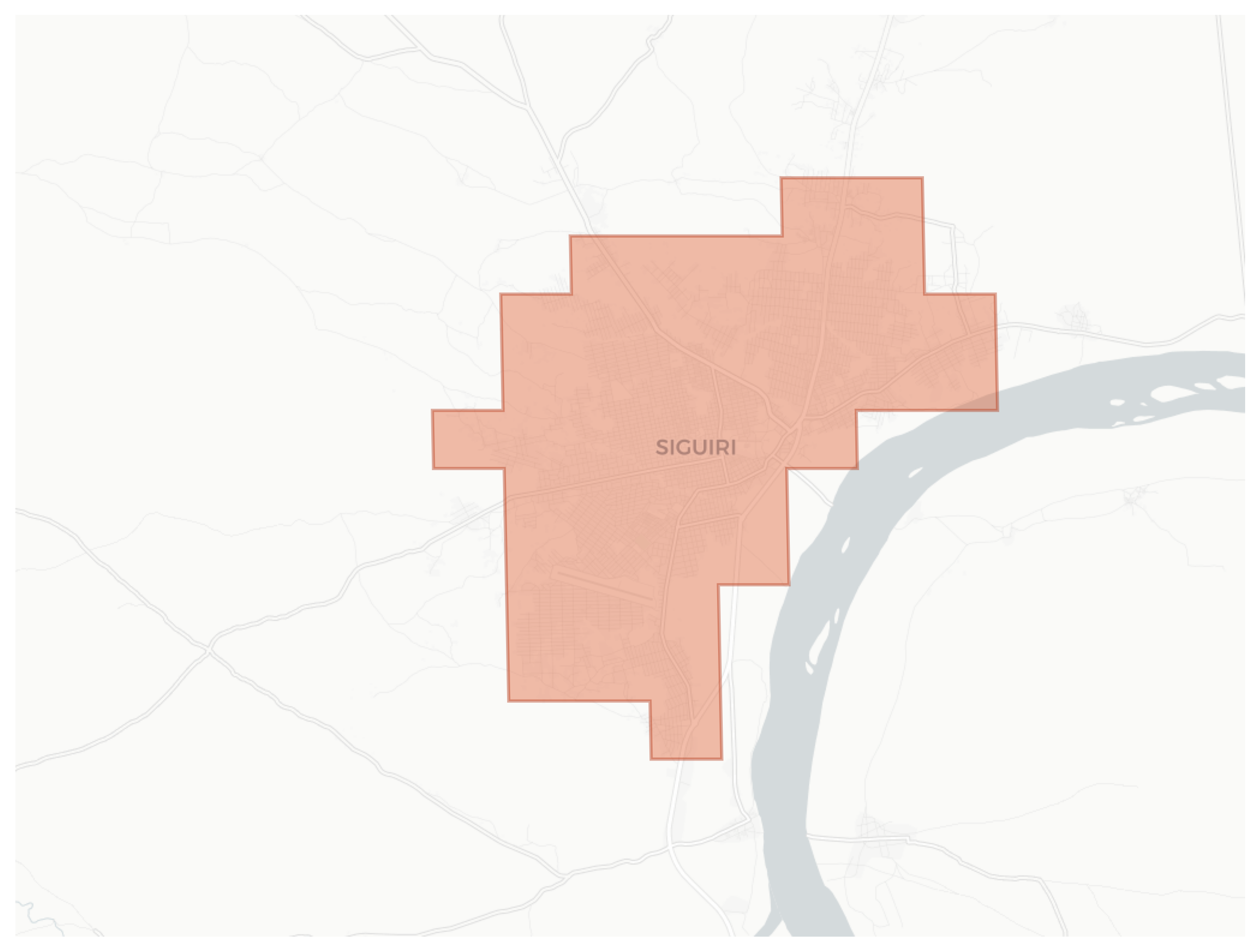 Siguiri geographic map