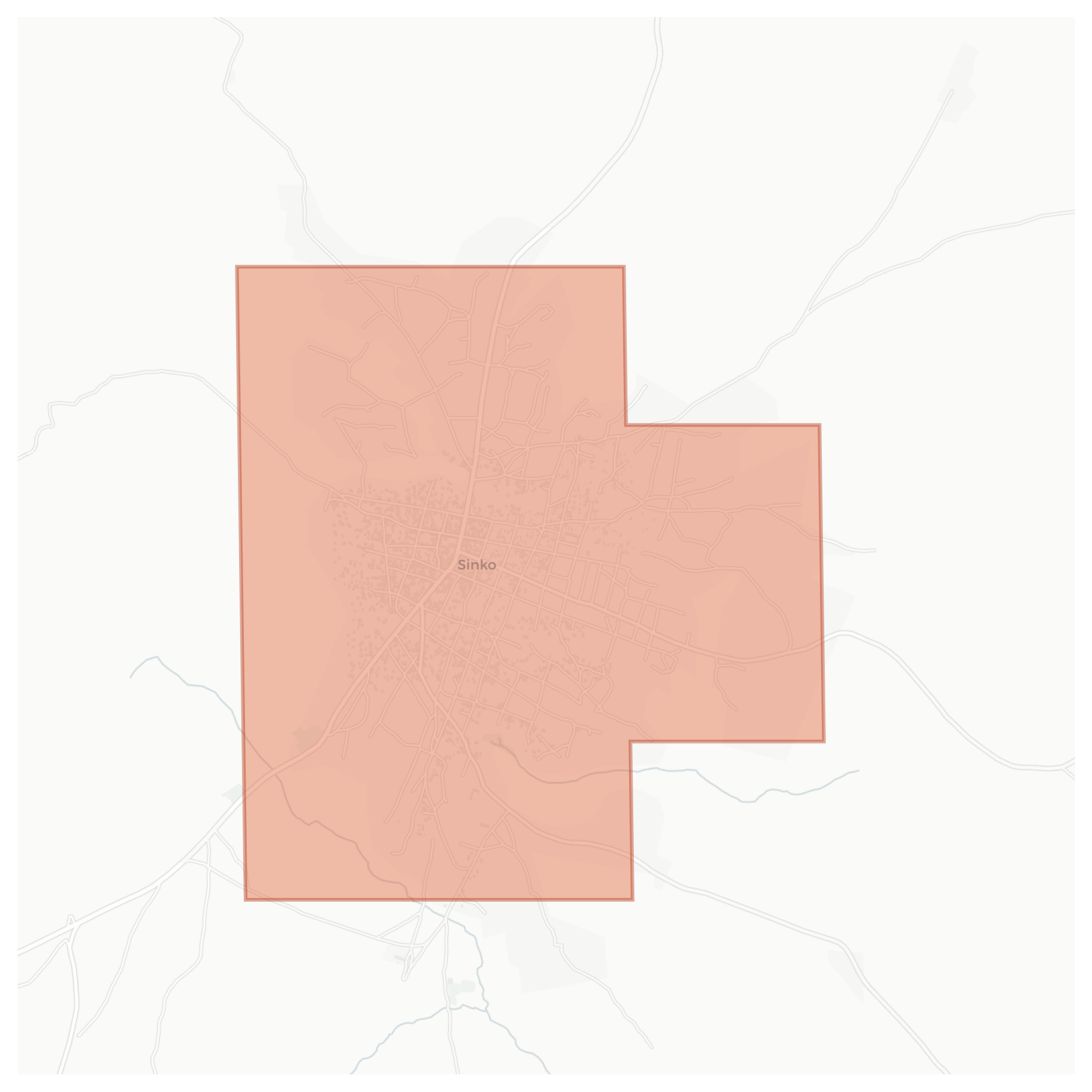 Sinko geographic map