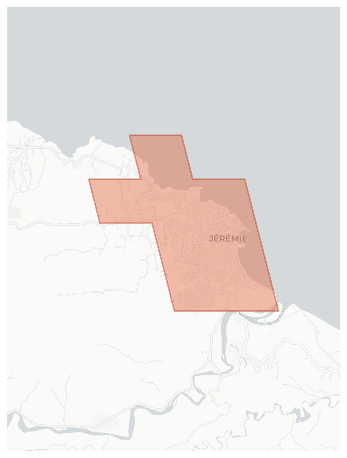 Jérémie geographic map