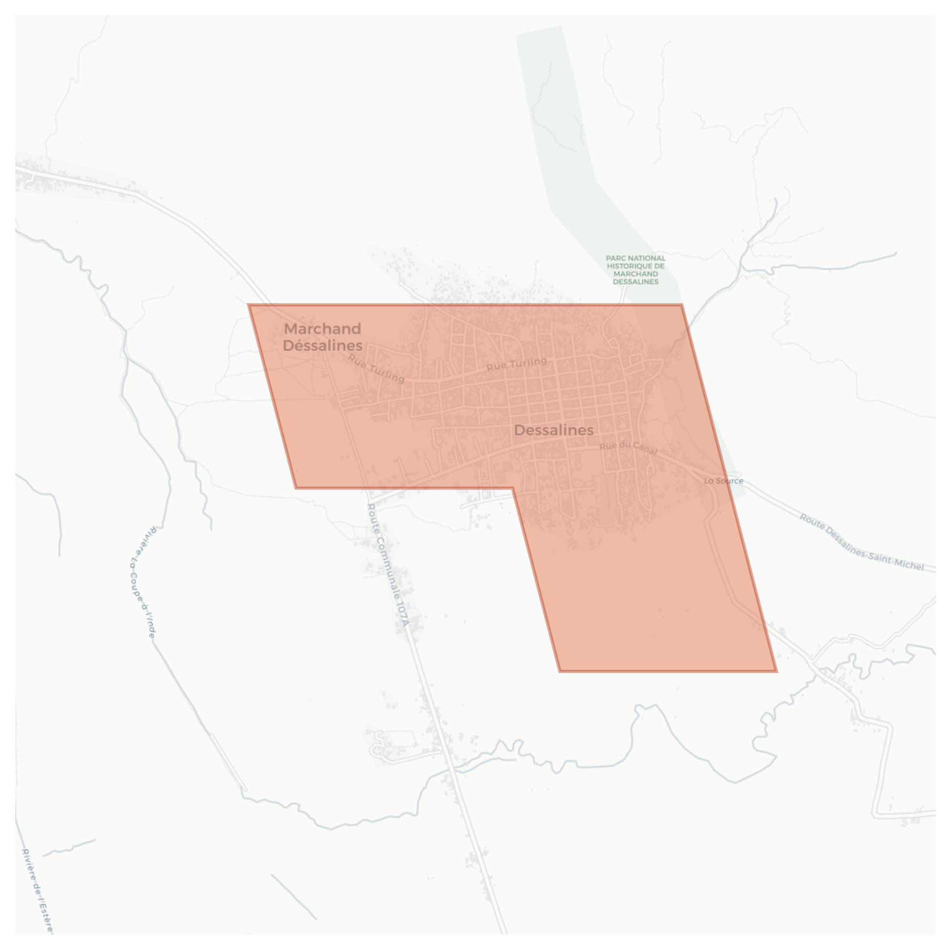 Dessalines geographic map
