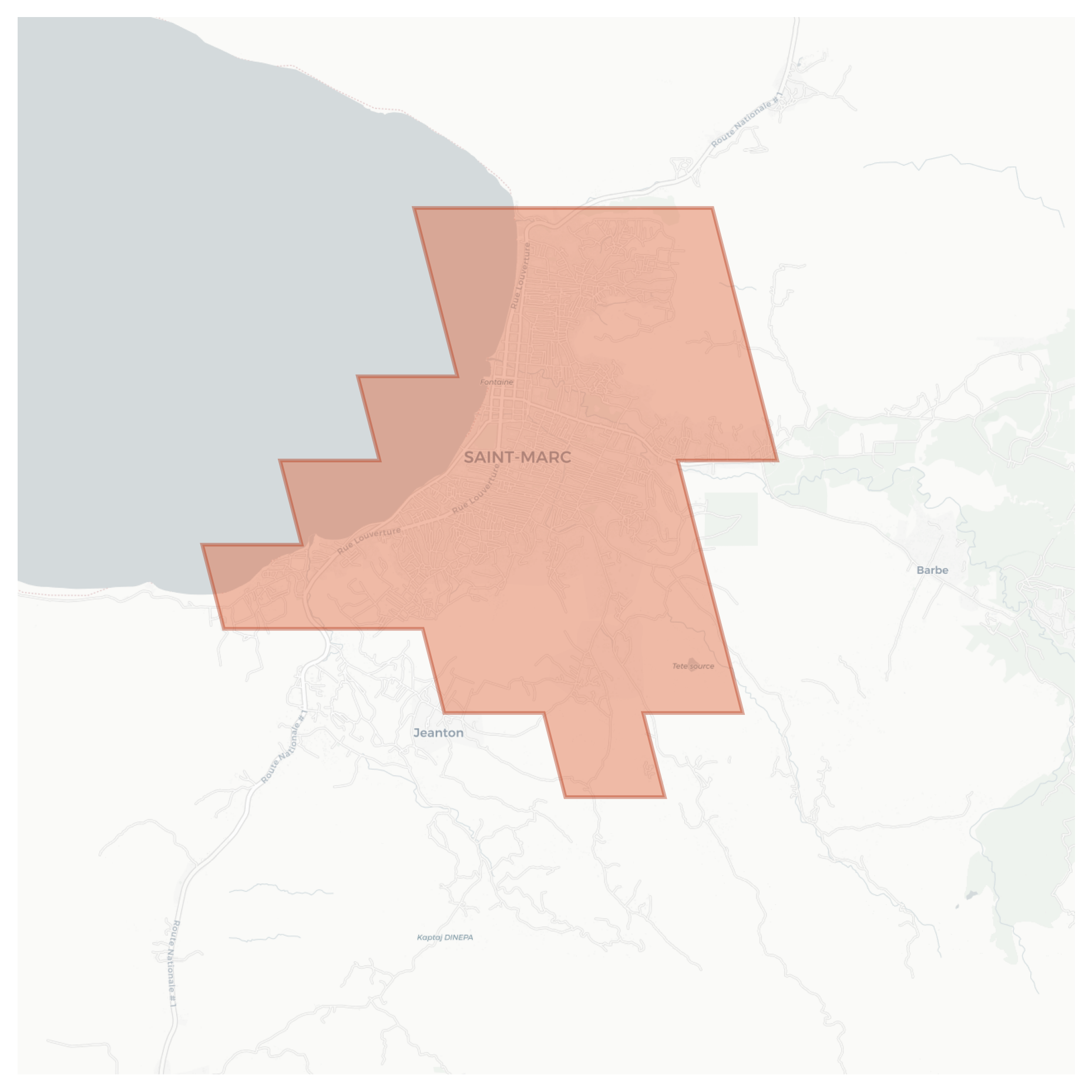 Saint-Marc geographic map