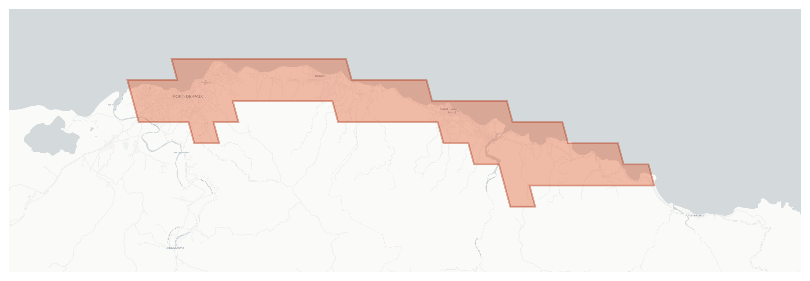 Port-de-Paix geographic map