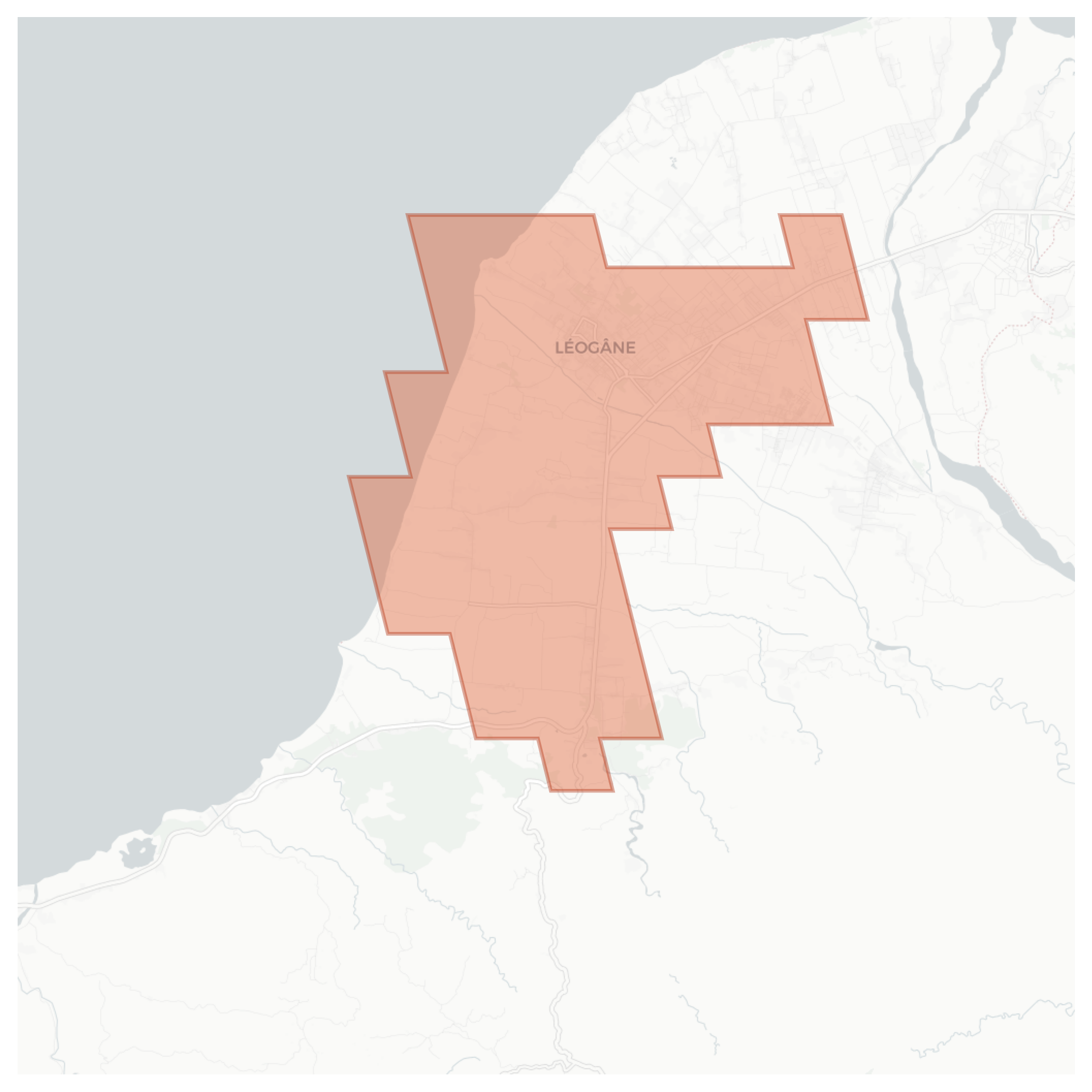 Léogâne geographic map