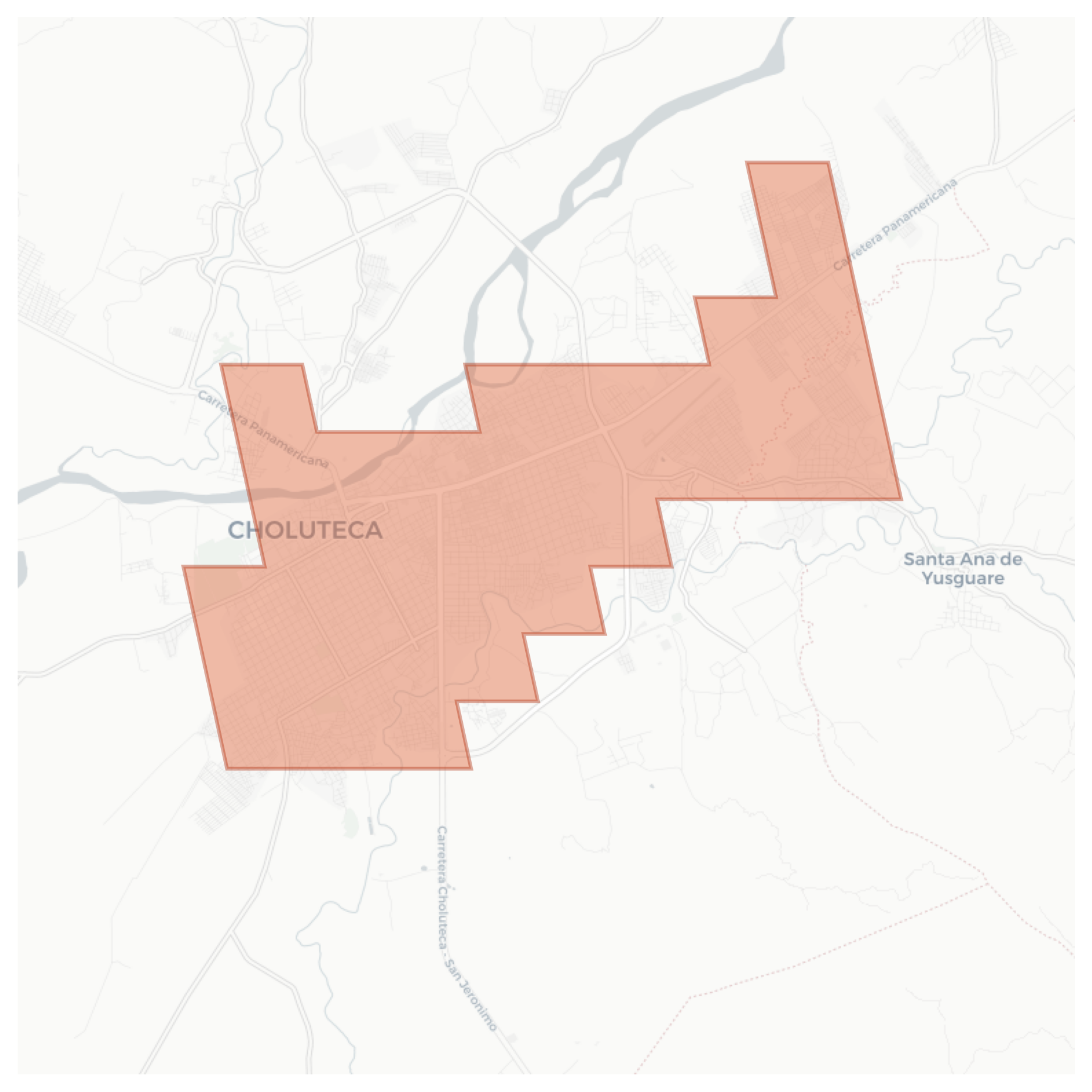 Choluteca geographic map