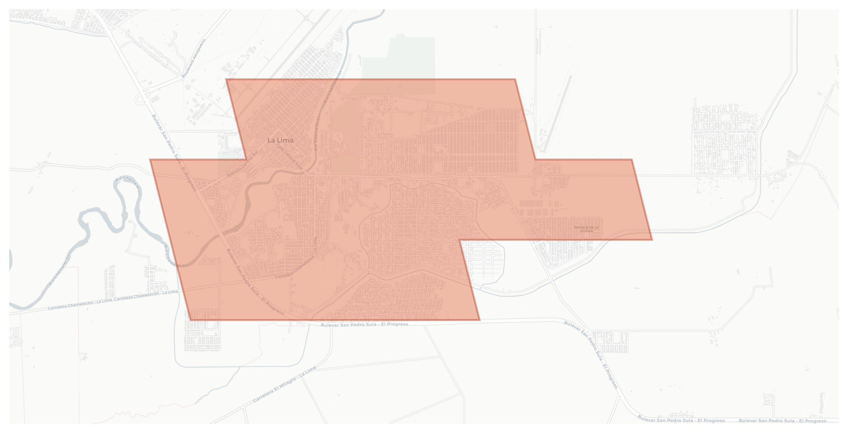 La Lima geographic map