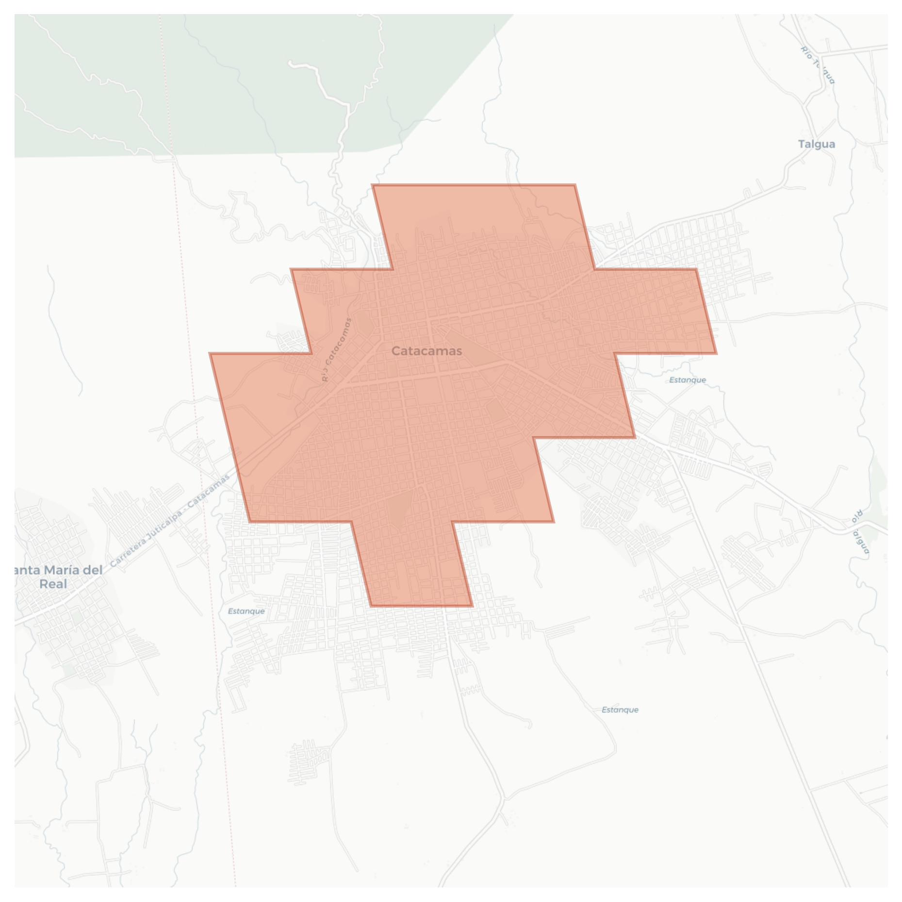 Catacamas geographic map