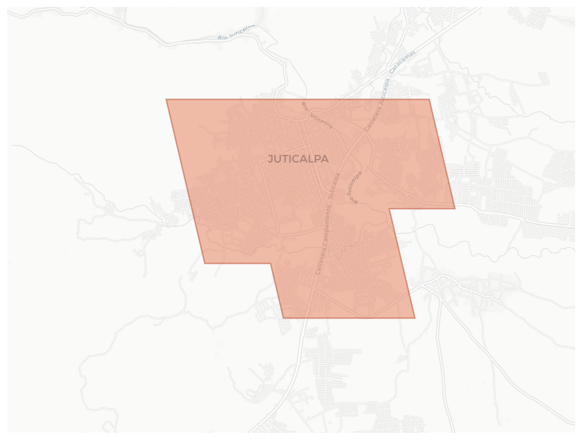 Juticalpa geographic map