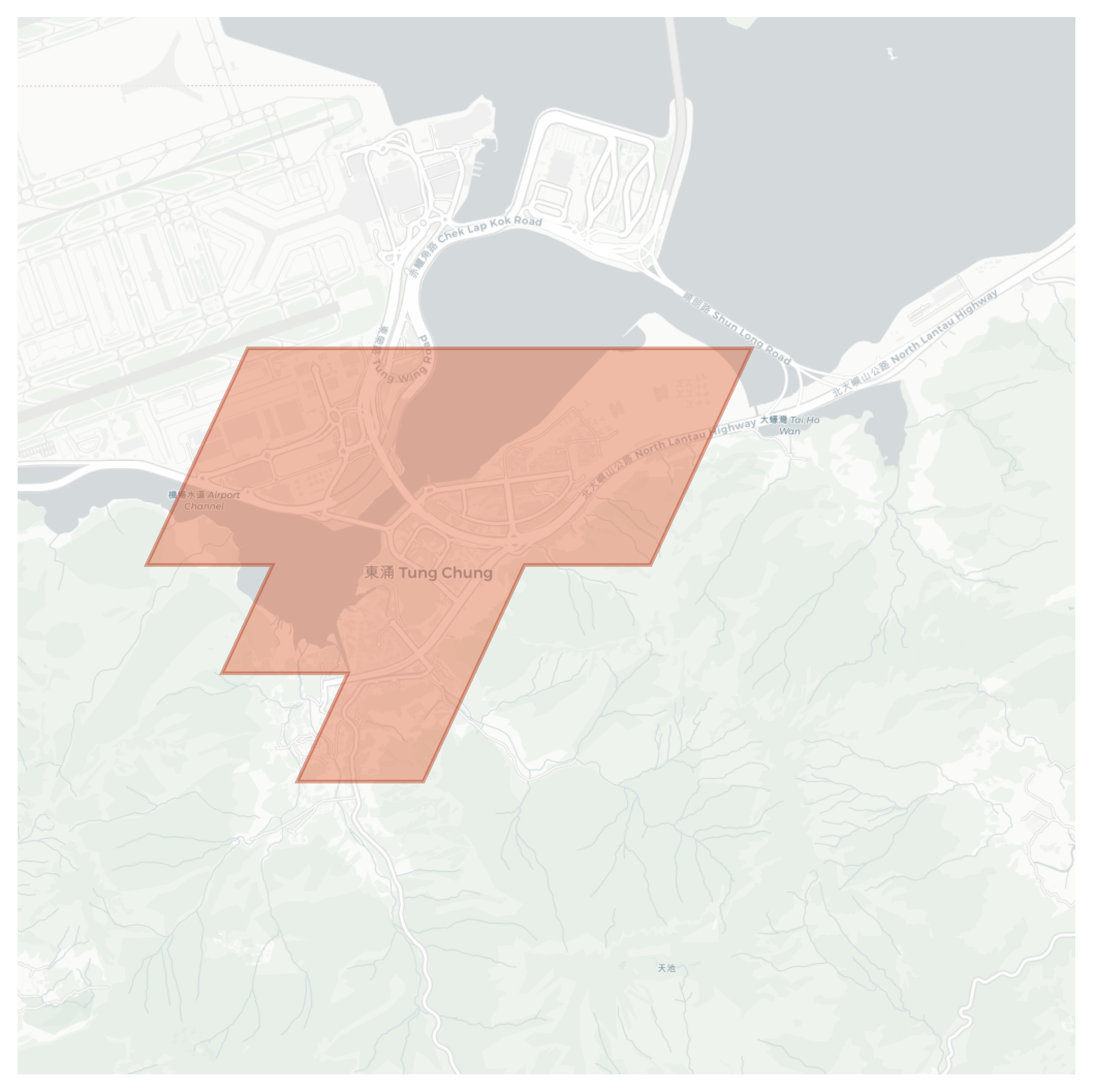 Tung Chung geographic map