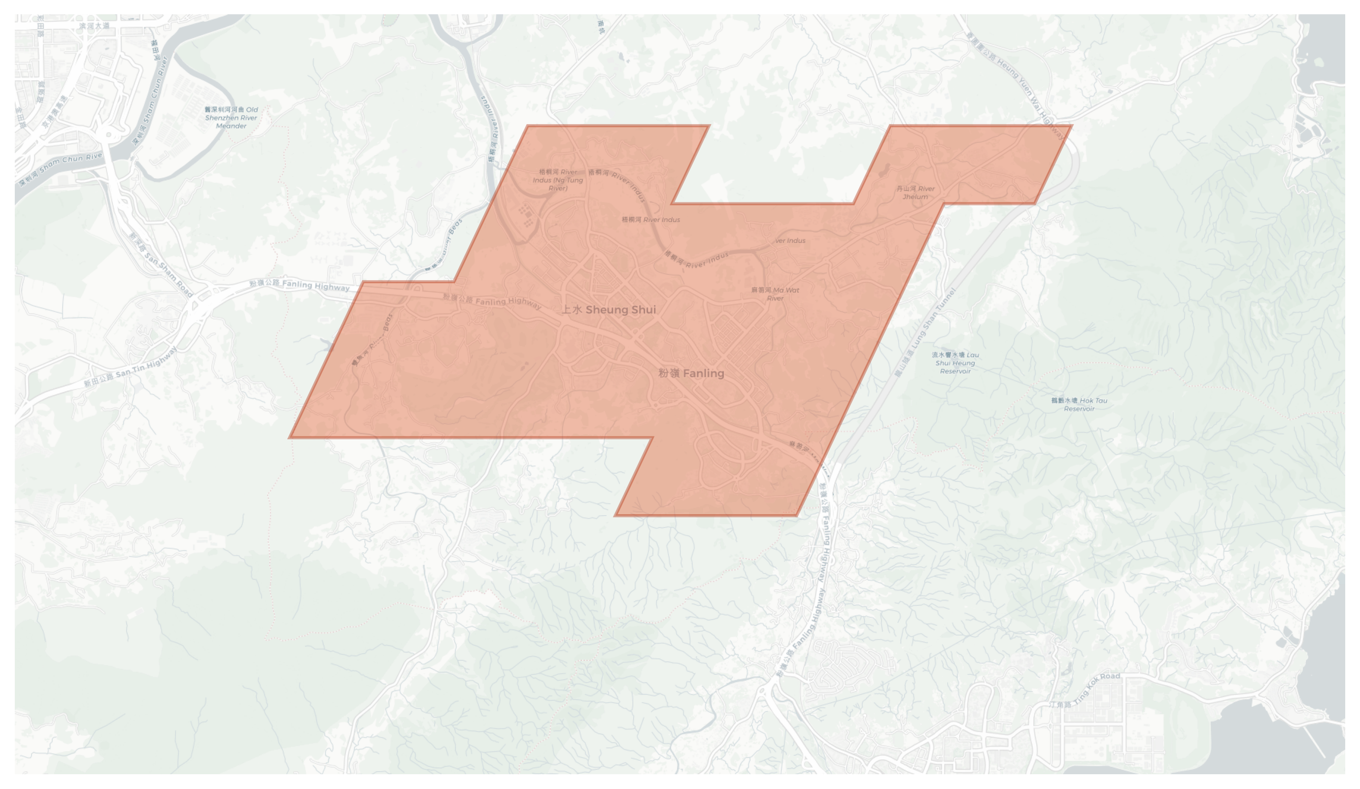 Fanling geographic map