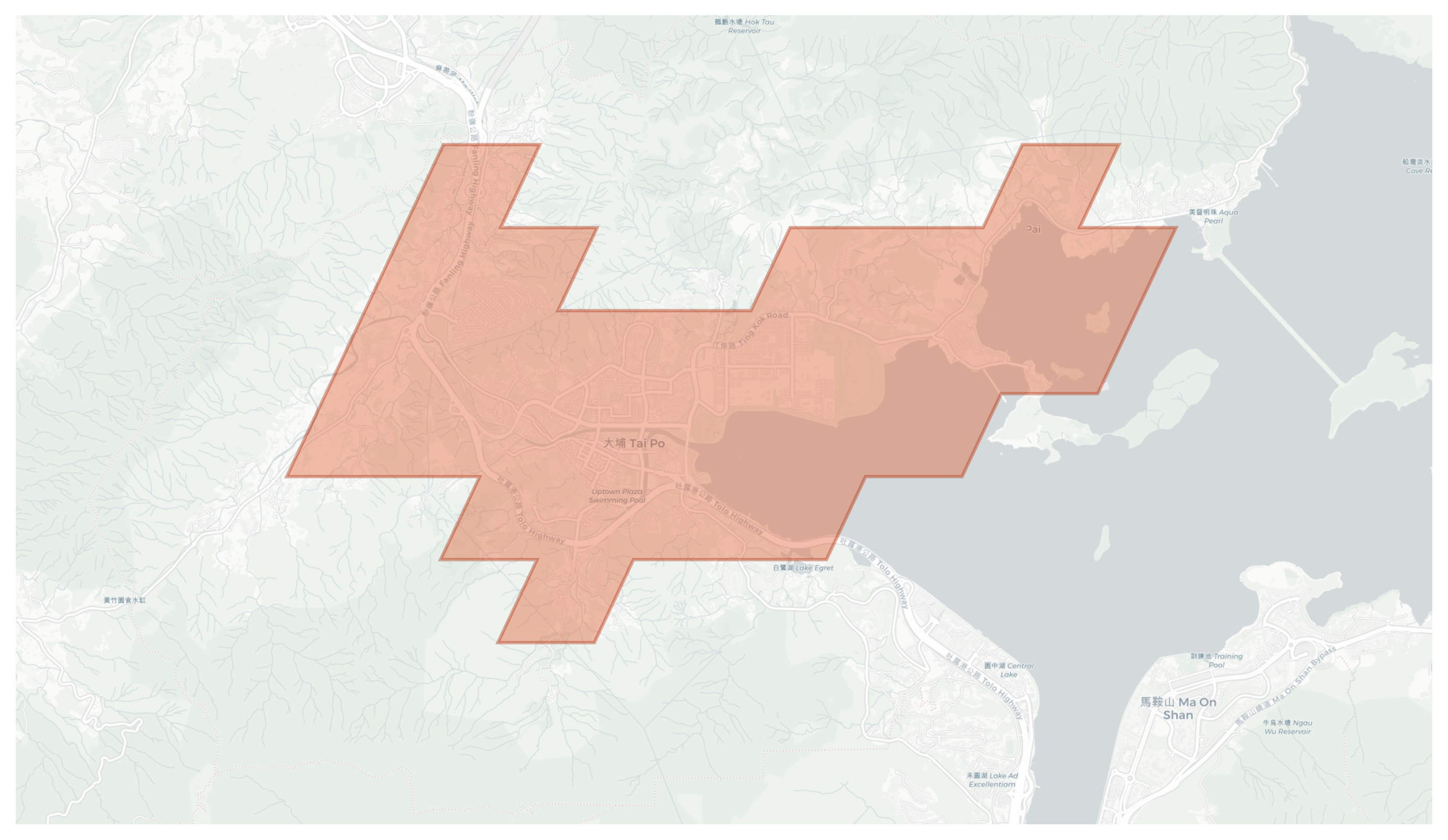 Tai Po geographic map