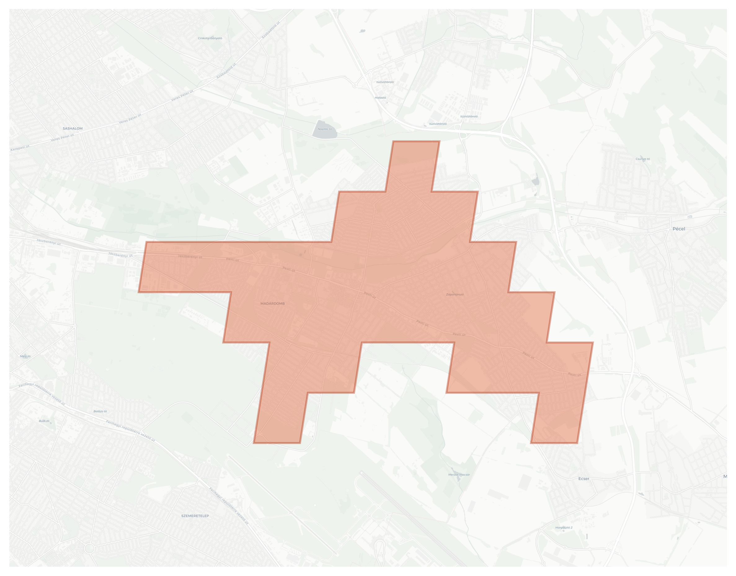 Szőlőhegy geographic map