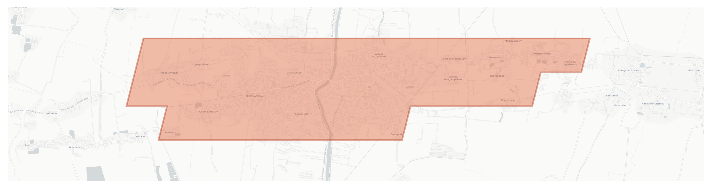 Bhimavaram geographic map