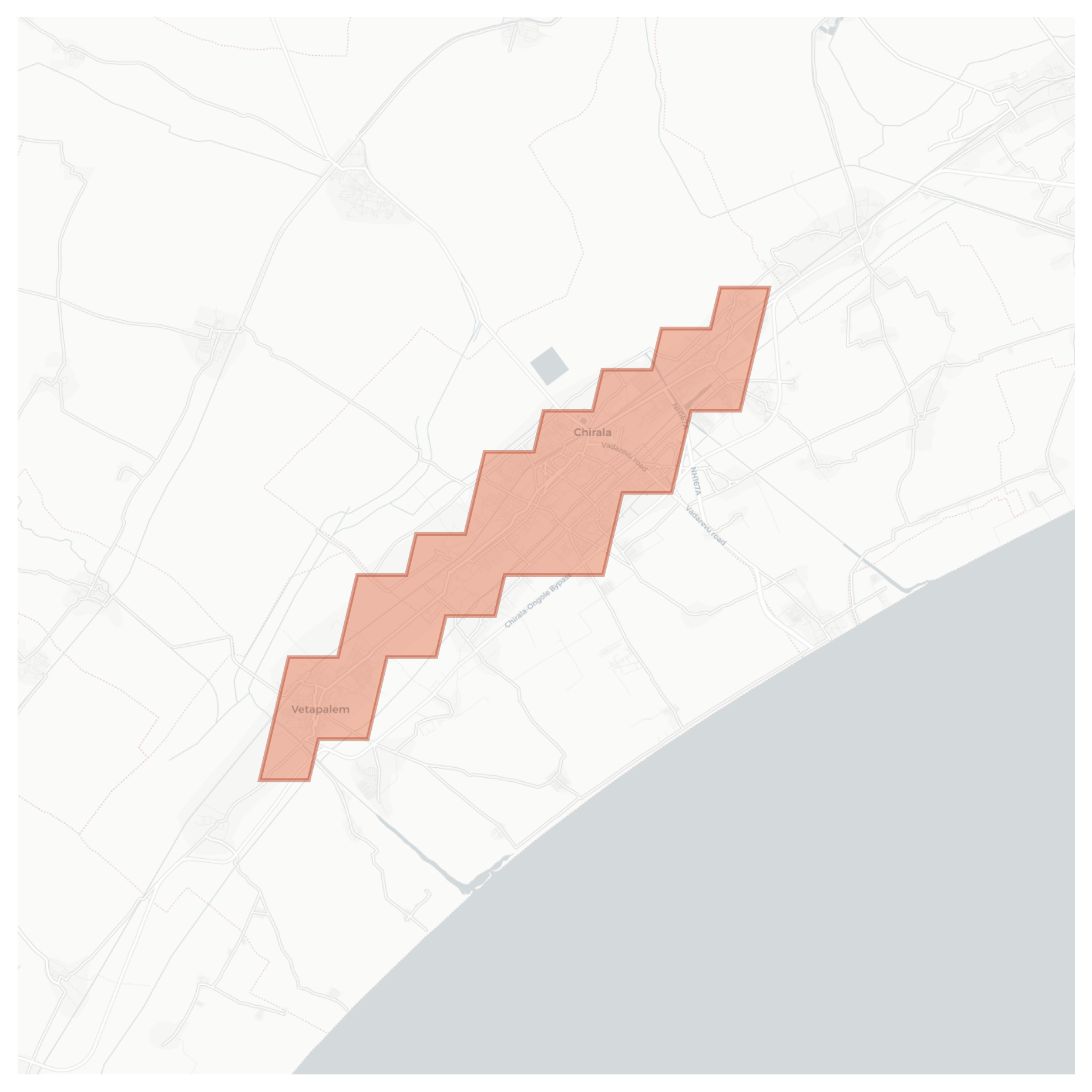 Chirala geographic map