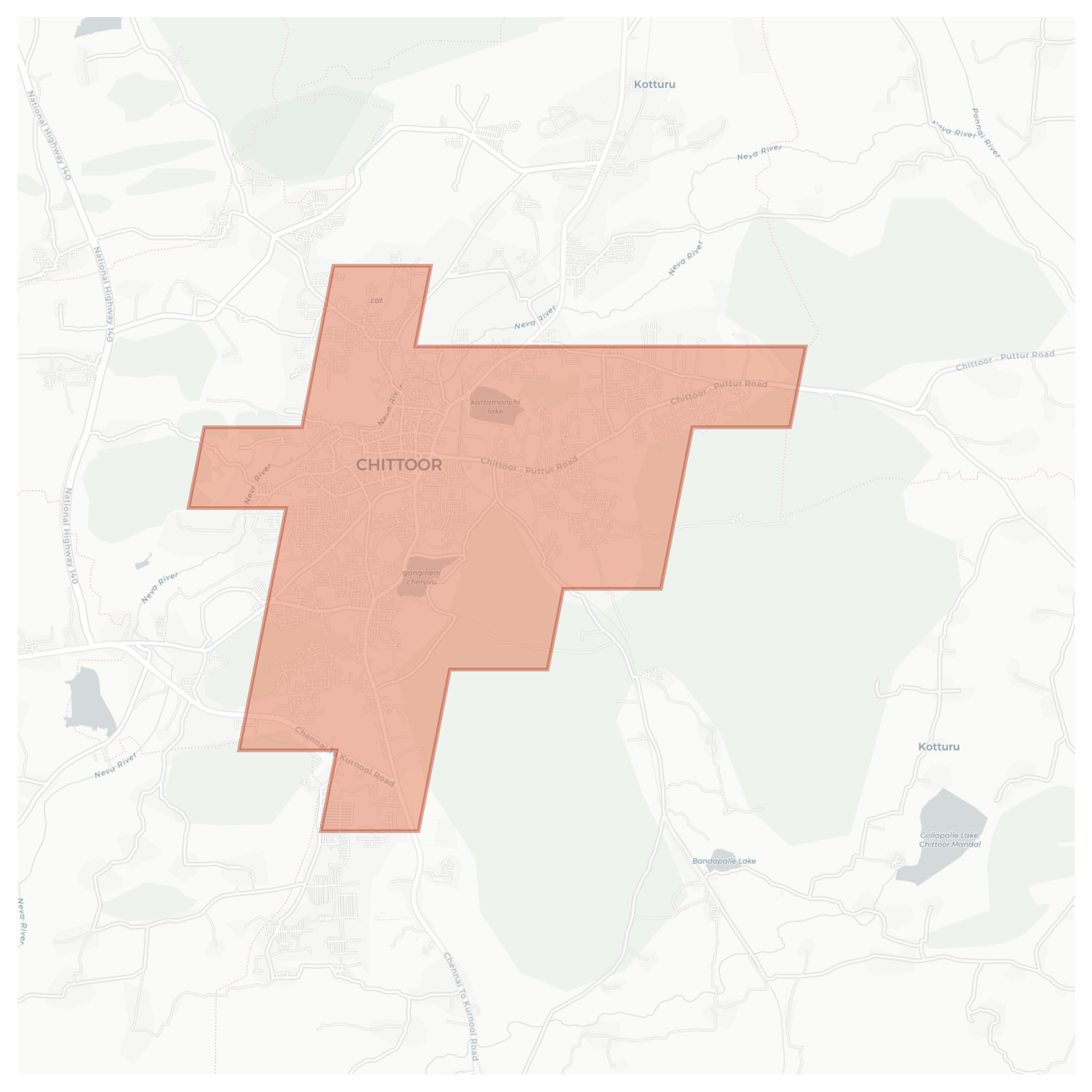 Chittoor geographic map