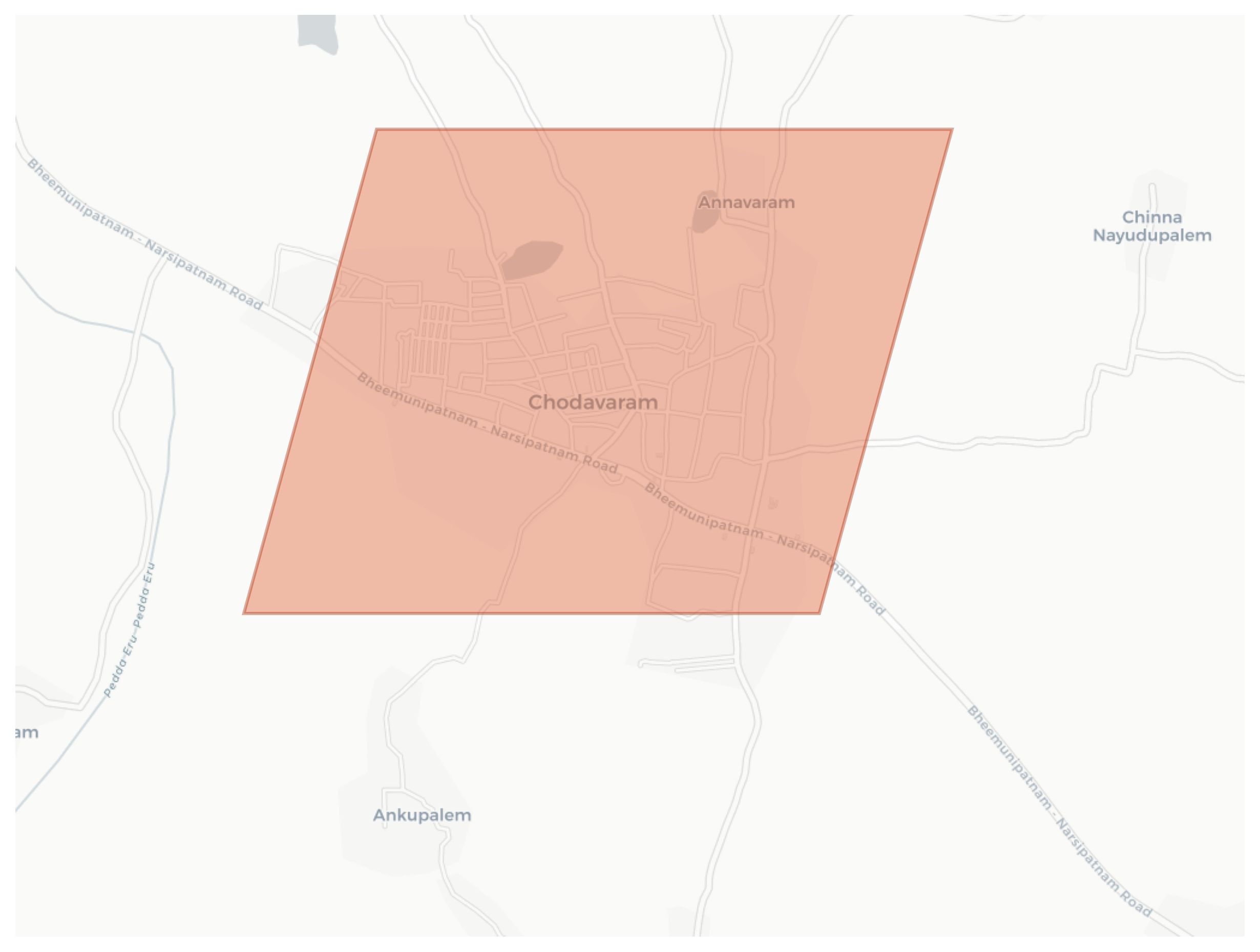 Chodavaram geographic map