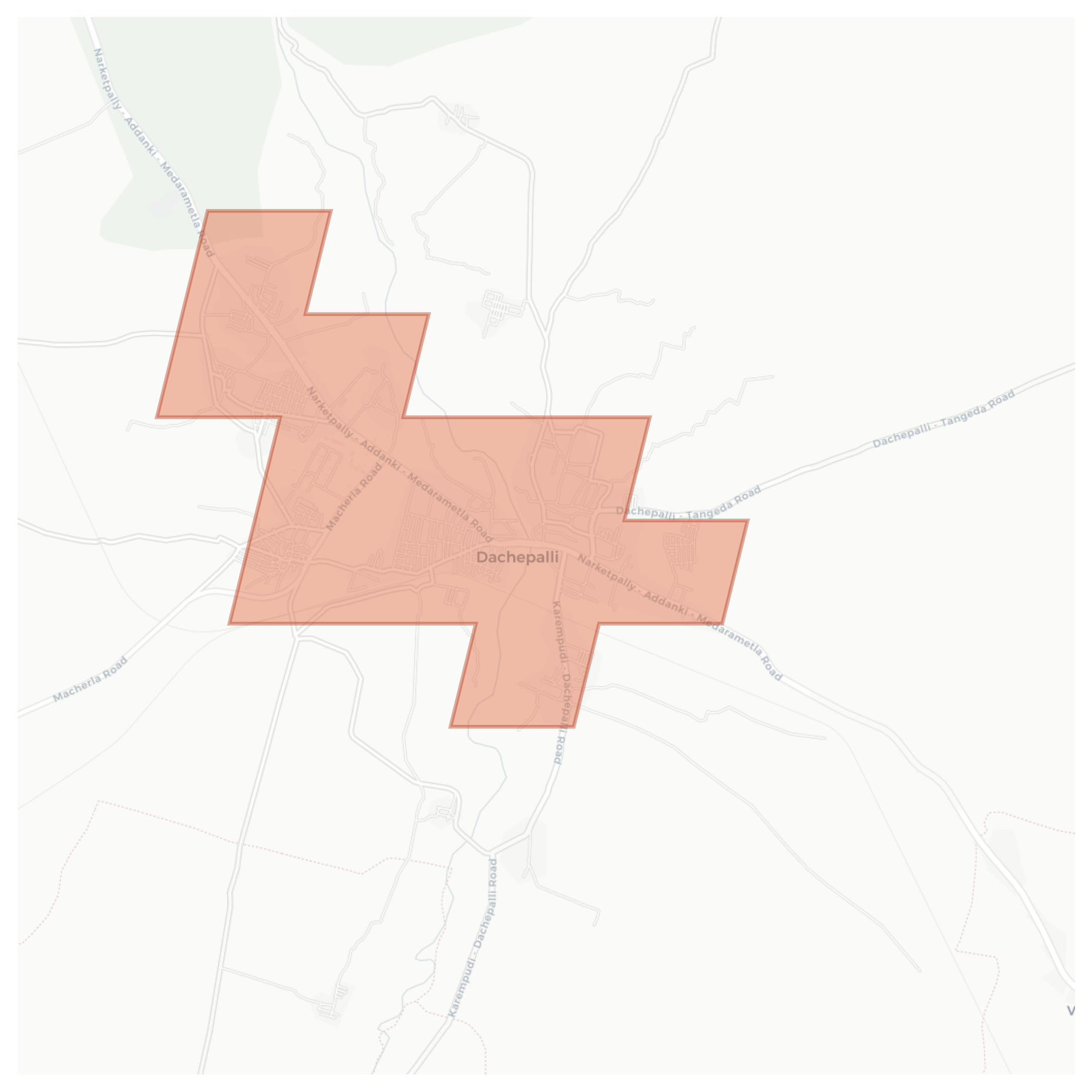 Dachepalli geographic map
