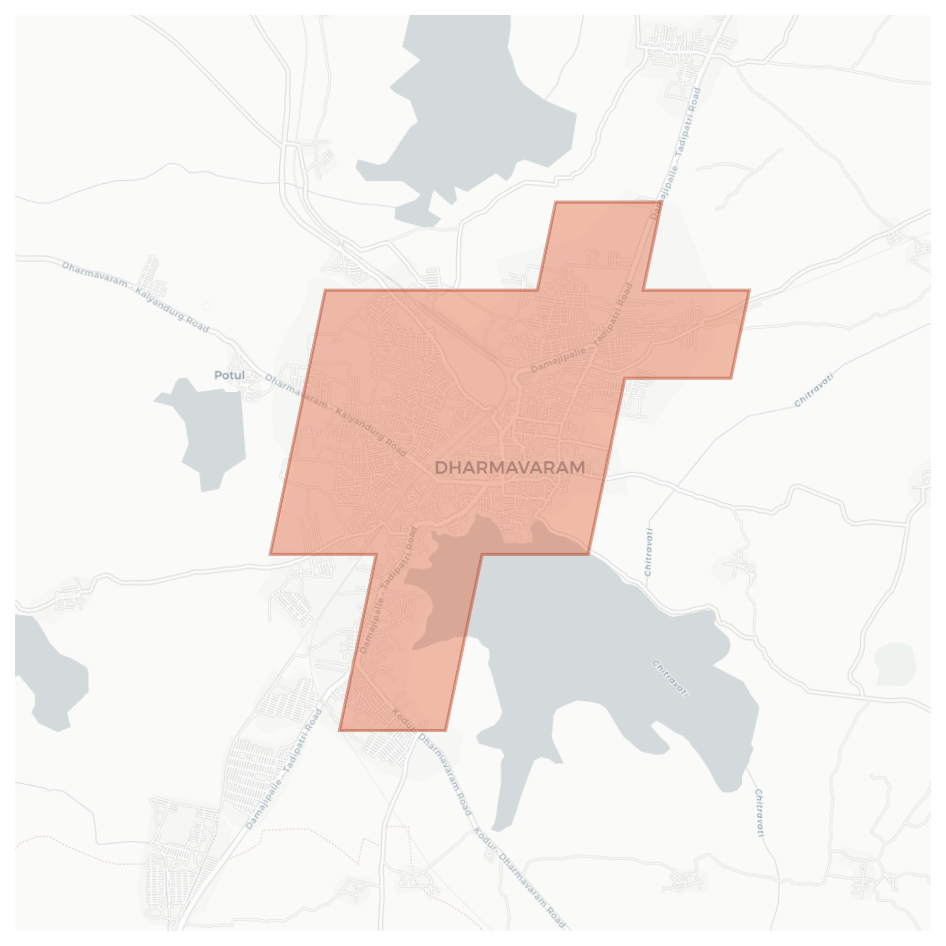 Dharmavaram geographic map