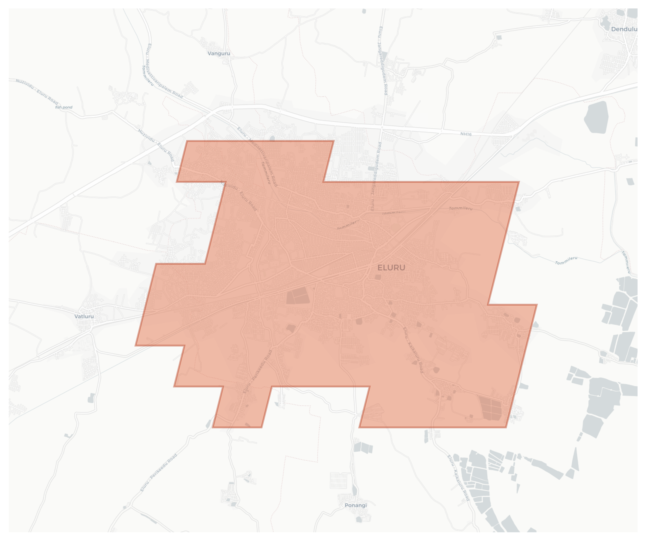 Eluru geographic map