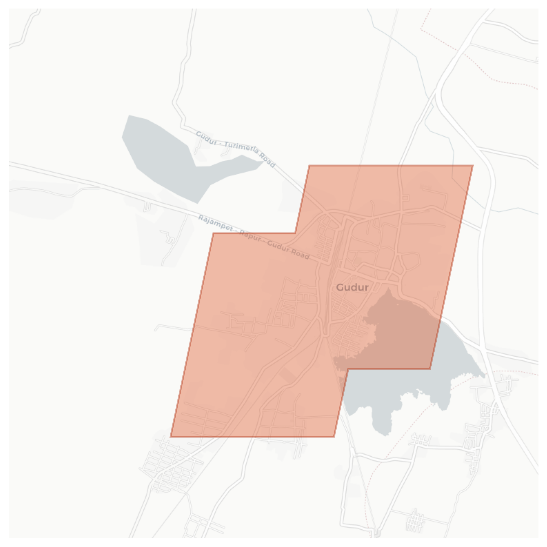 Gudur geographic map