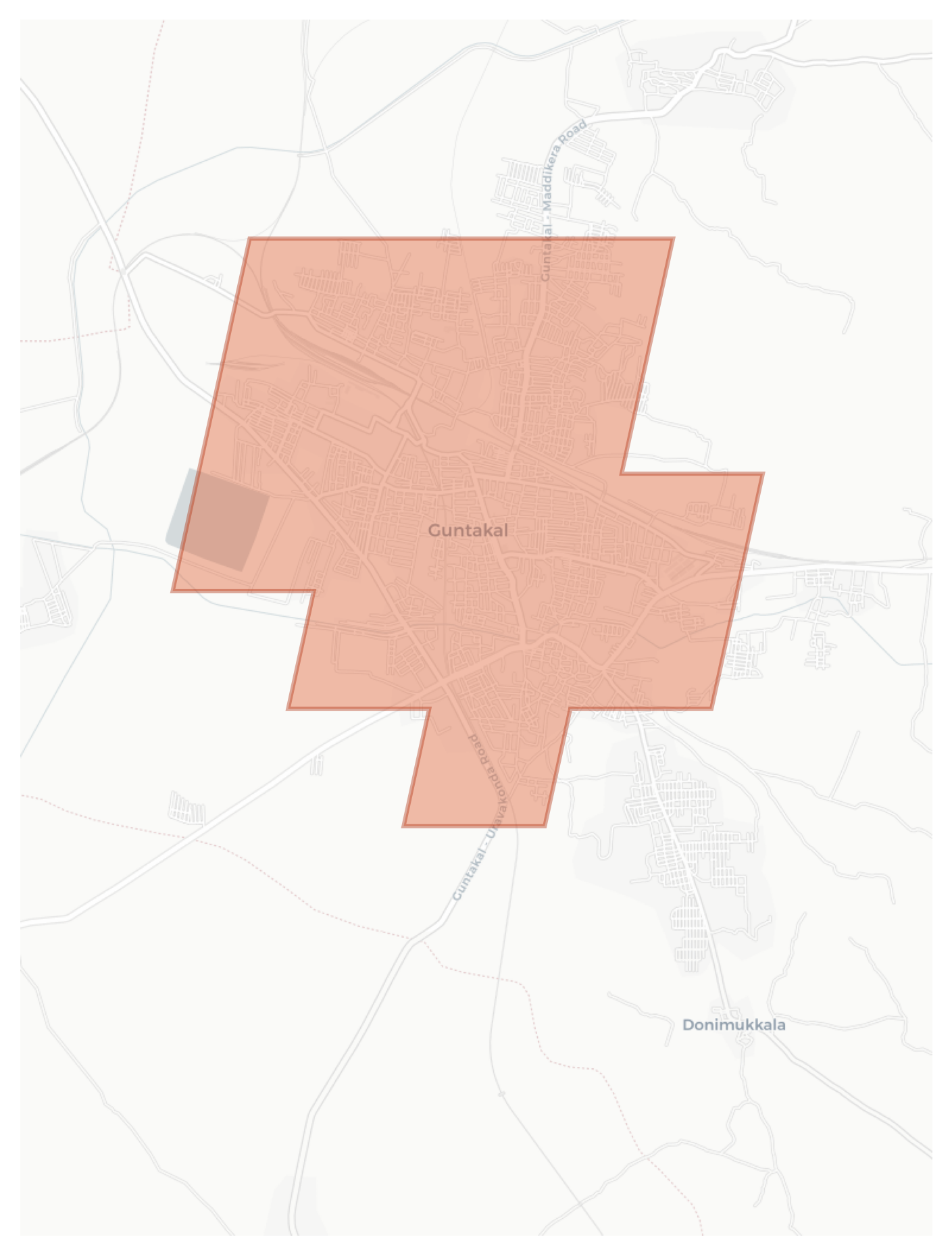 Guntakal geographic map