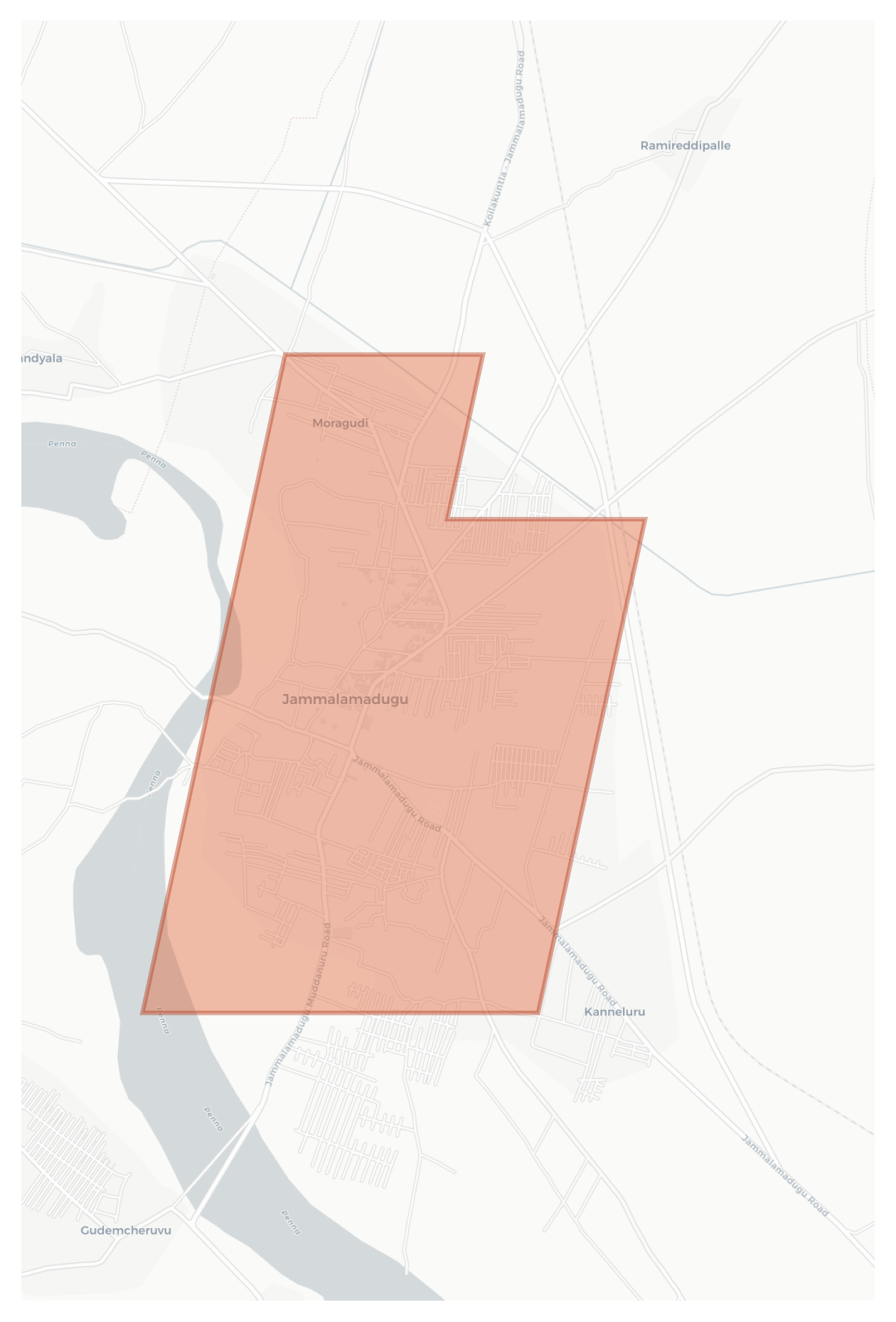 Jammalamadugu geographic map