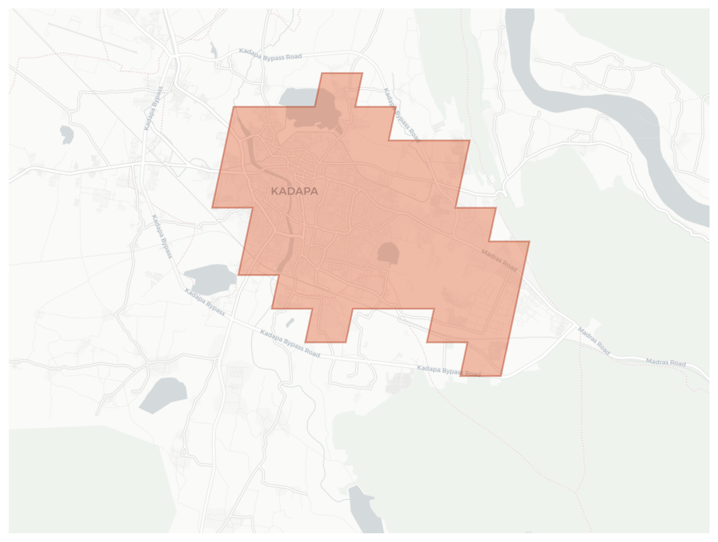 Kadapa geographic map