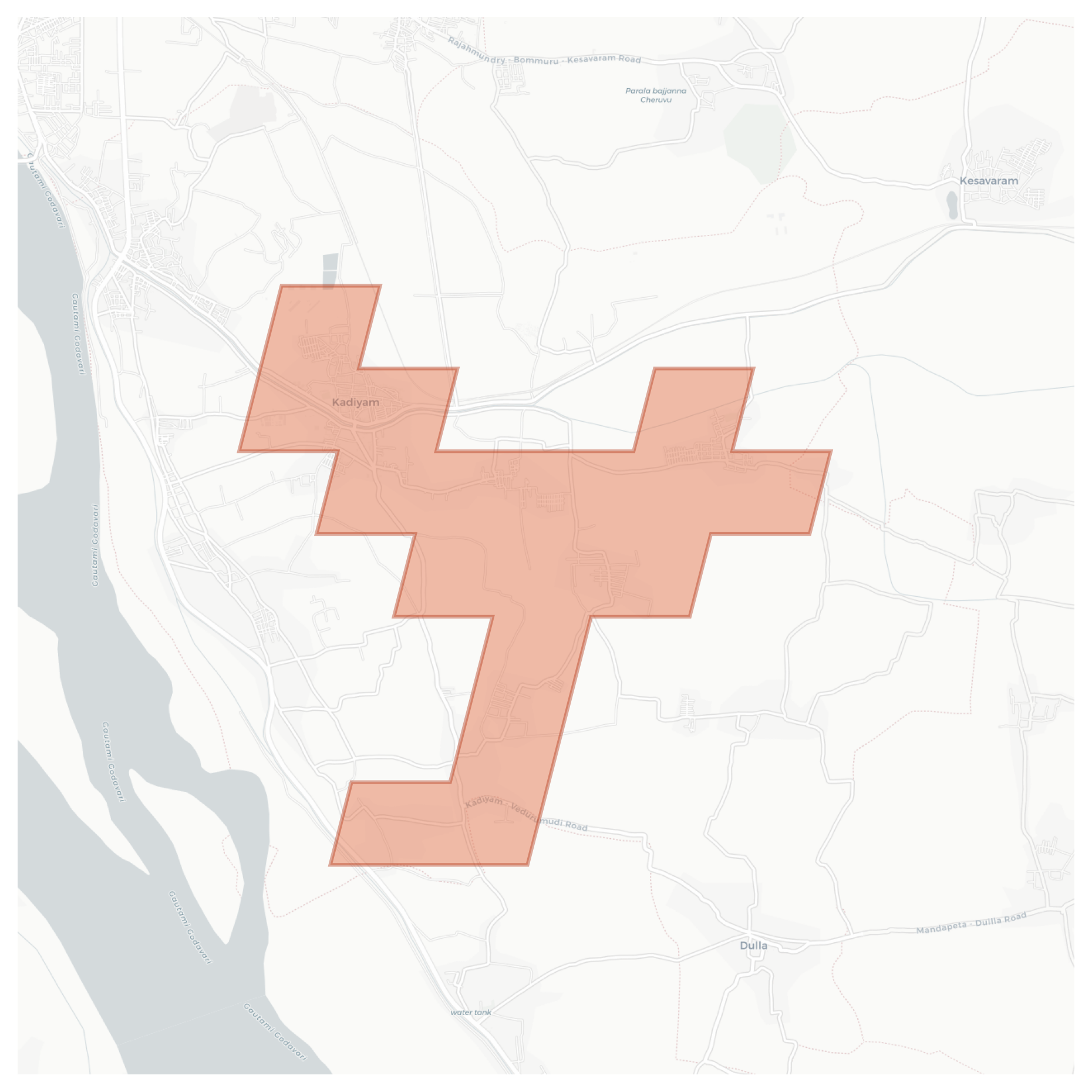 Kadiyam geographic map