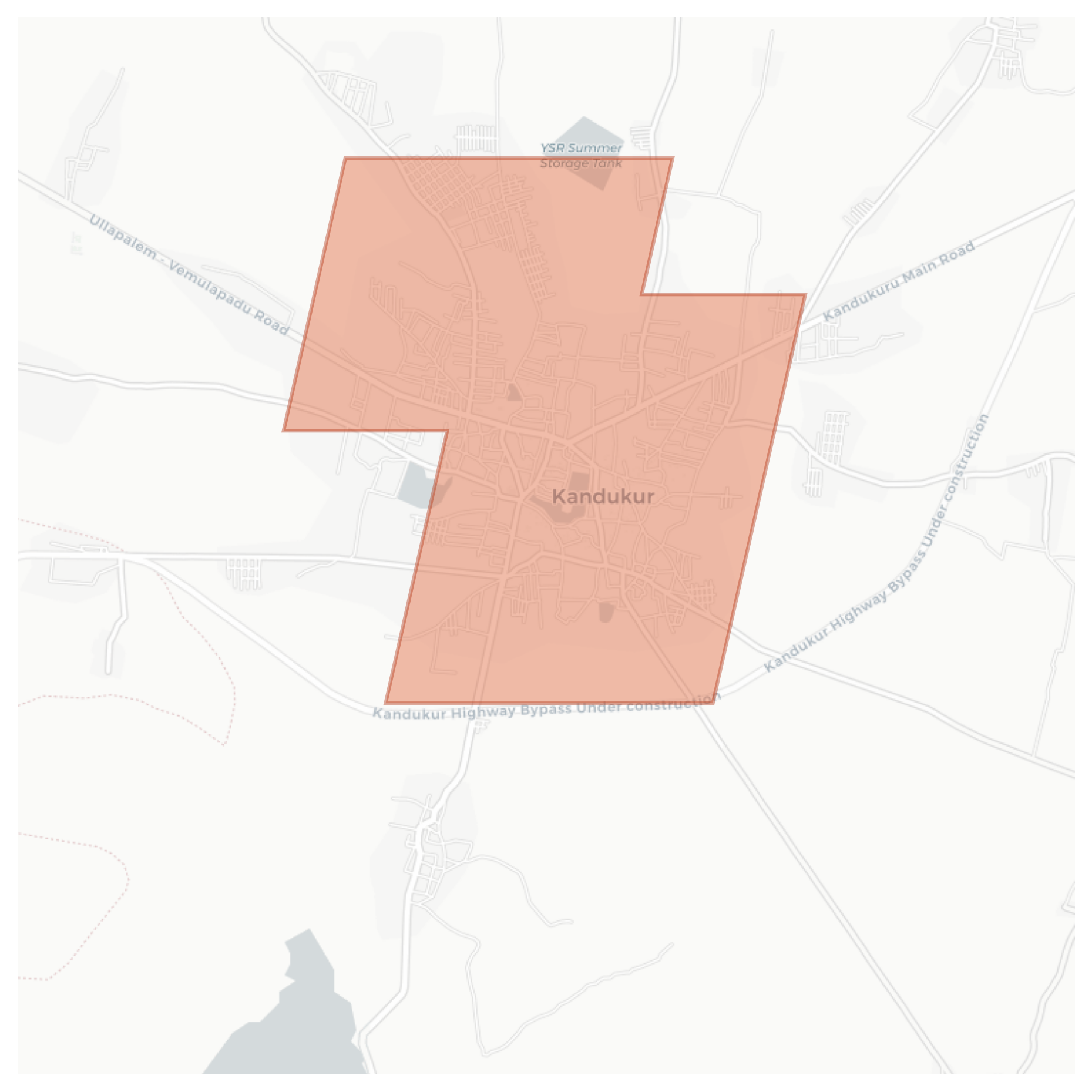 Kandukur geographic map
