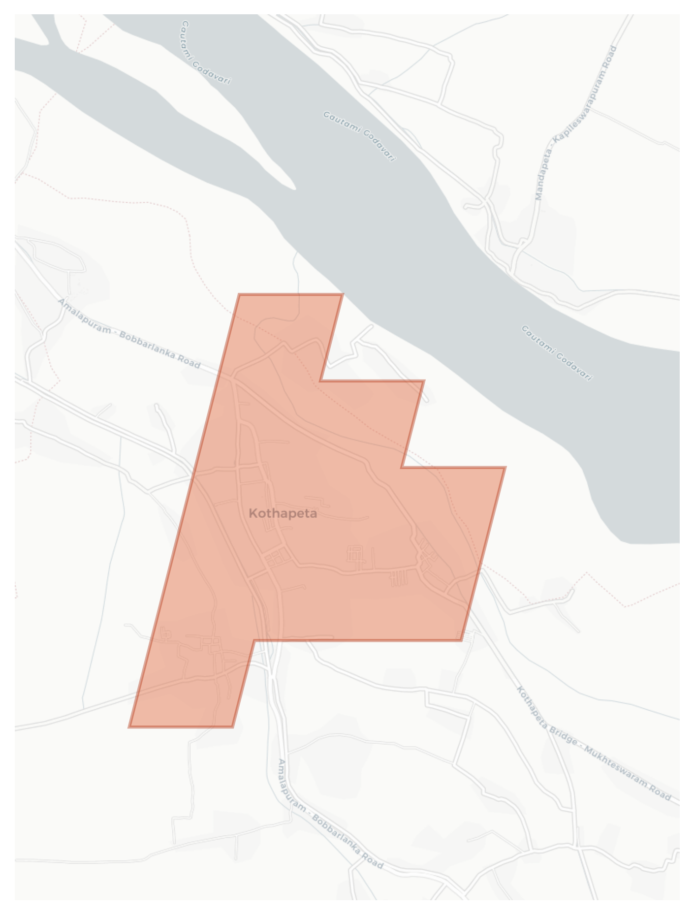 Kothapeta geographic map