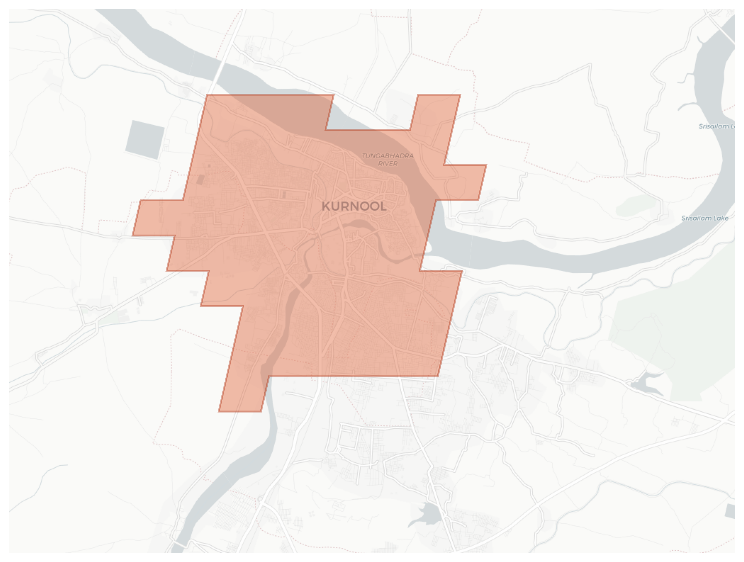 Kurnool geographic map