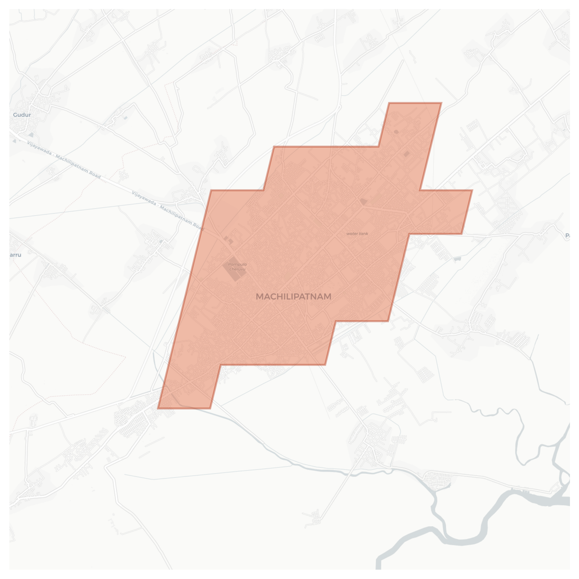 Machilipatnam geographic map