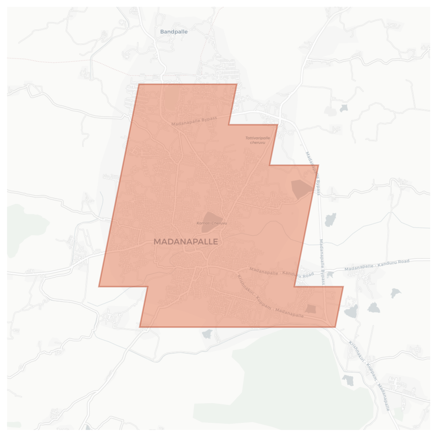Madanapalle geographic map