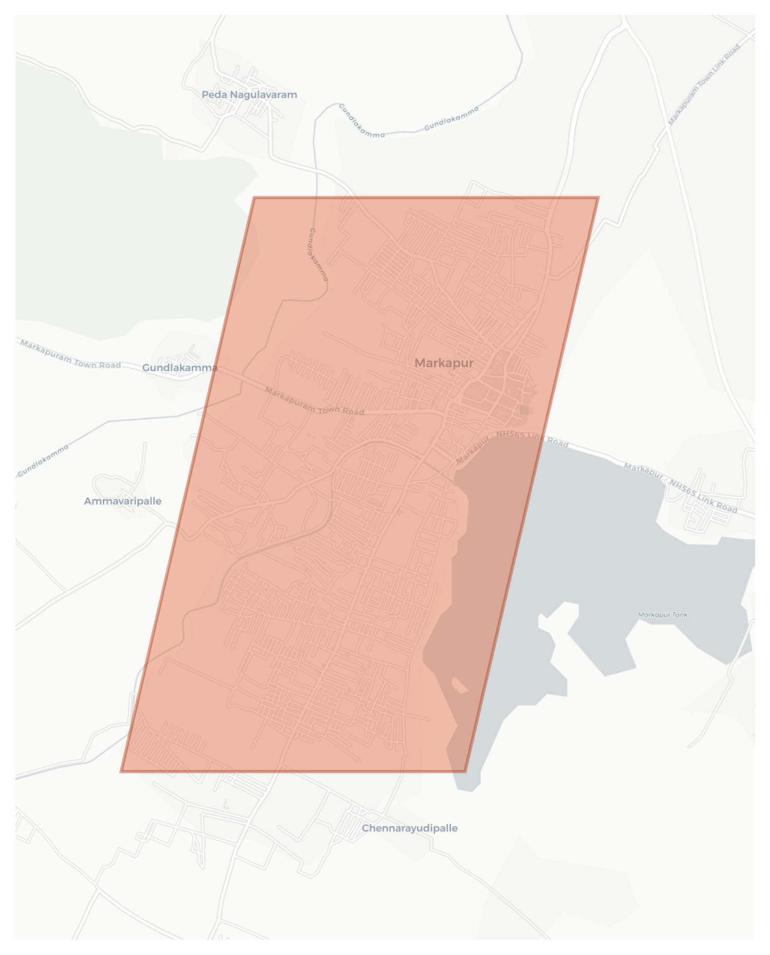 Markapur geographic map