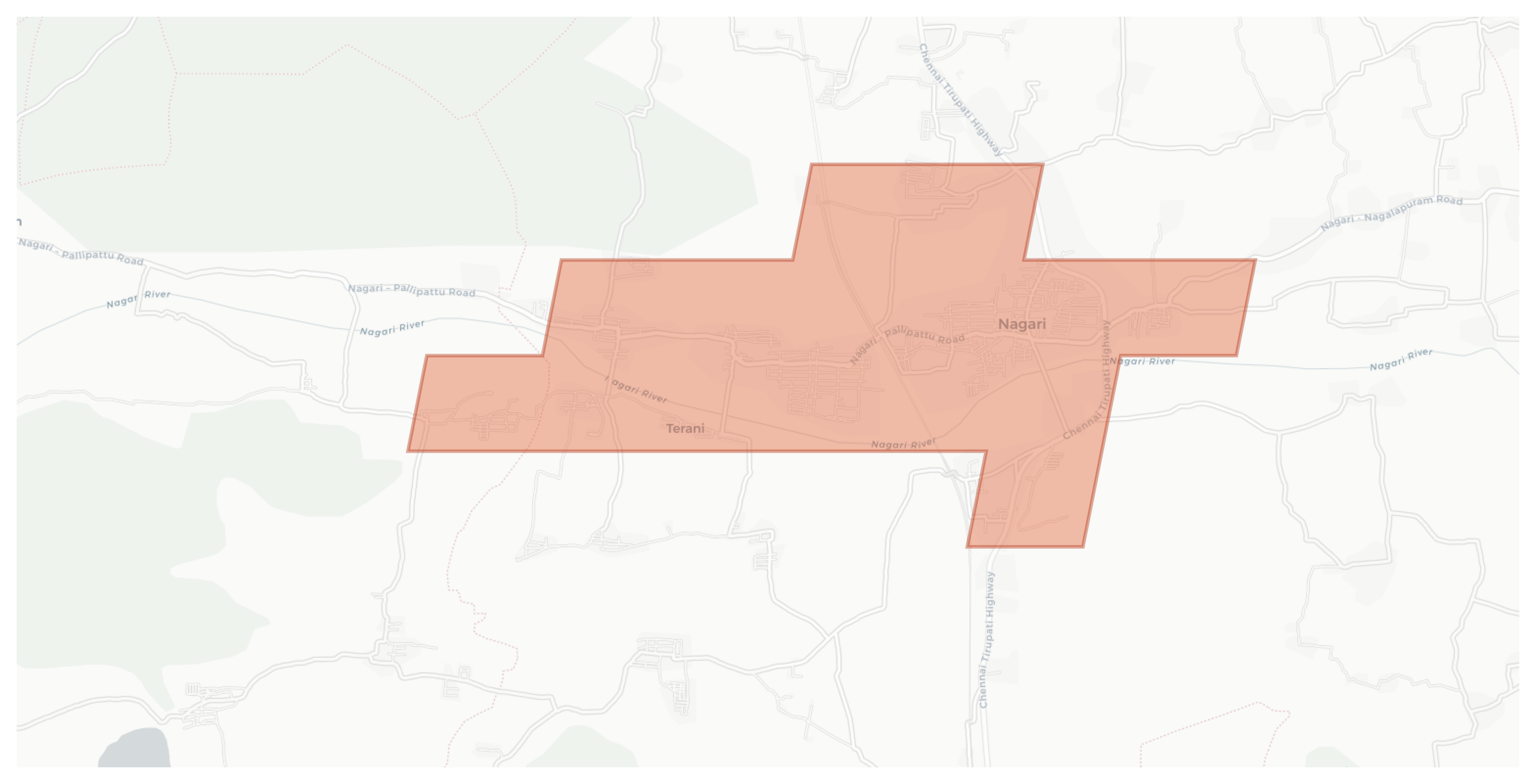 Nagari geographic map