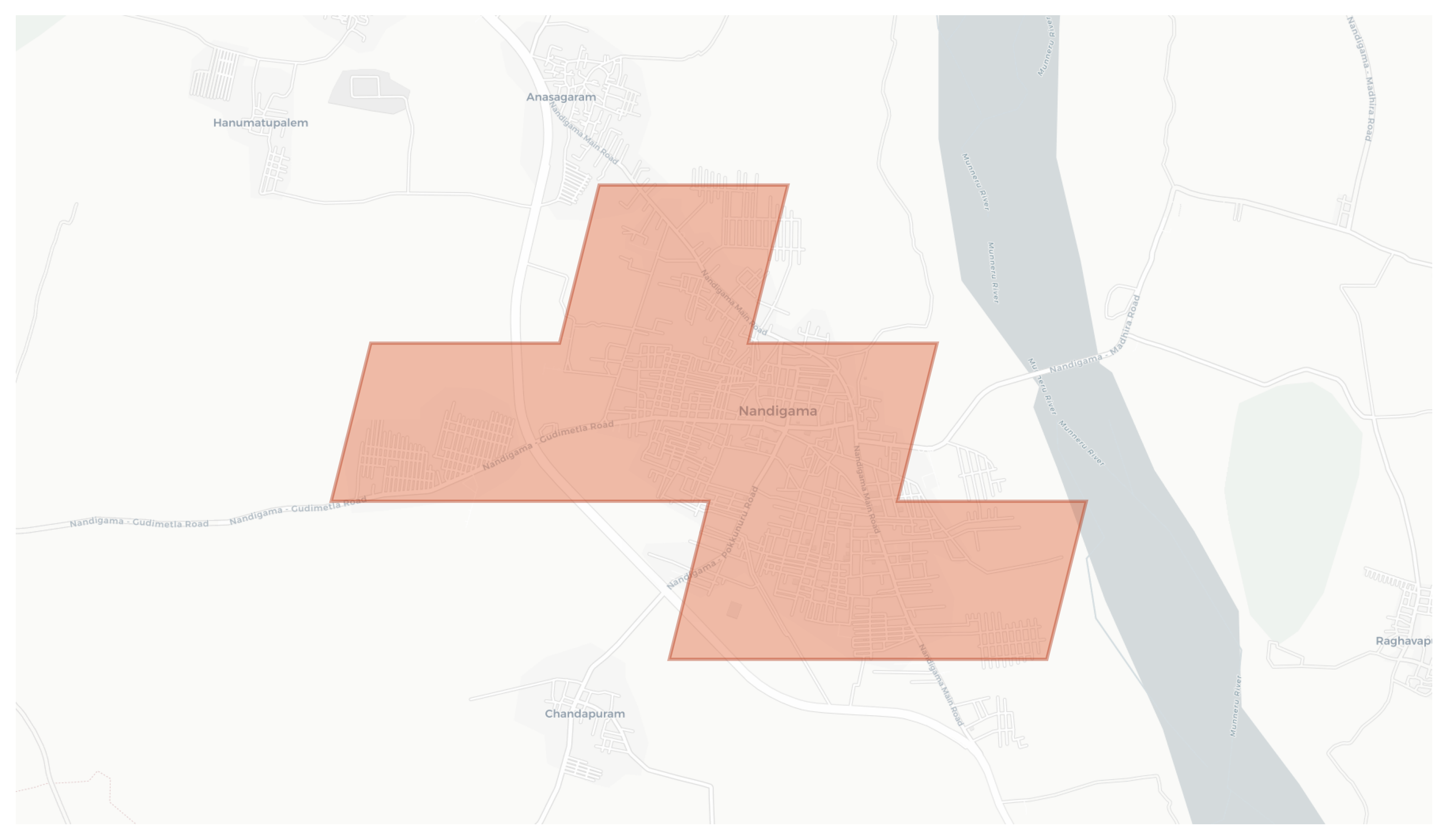 Nandigama geographic map