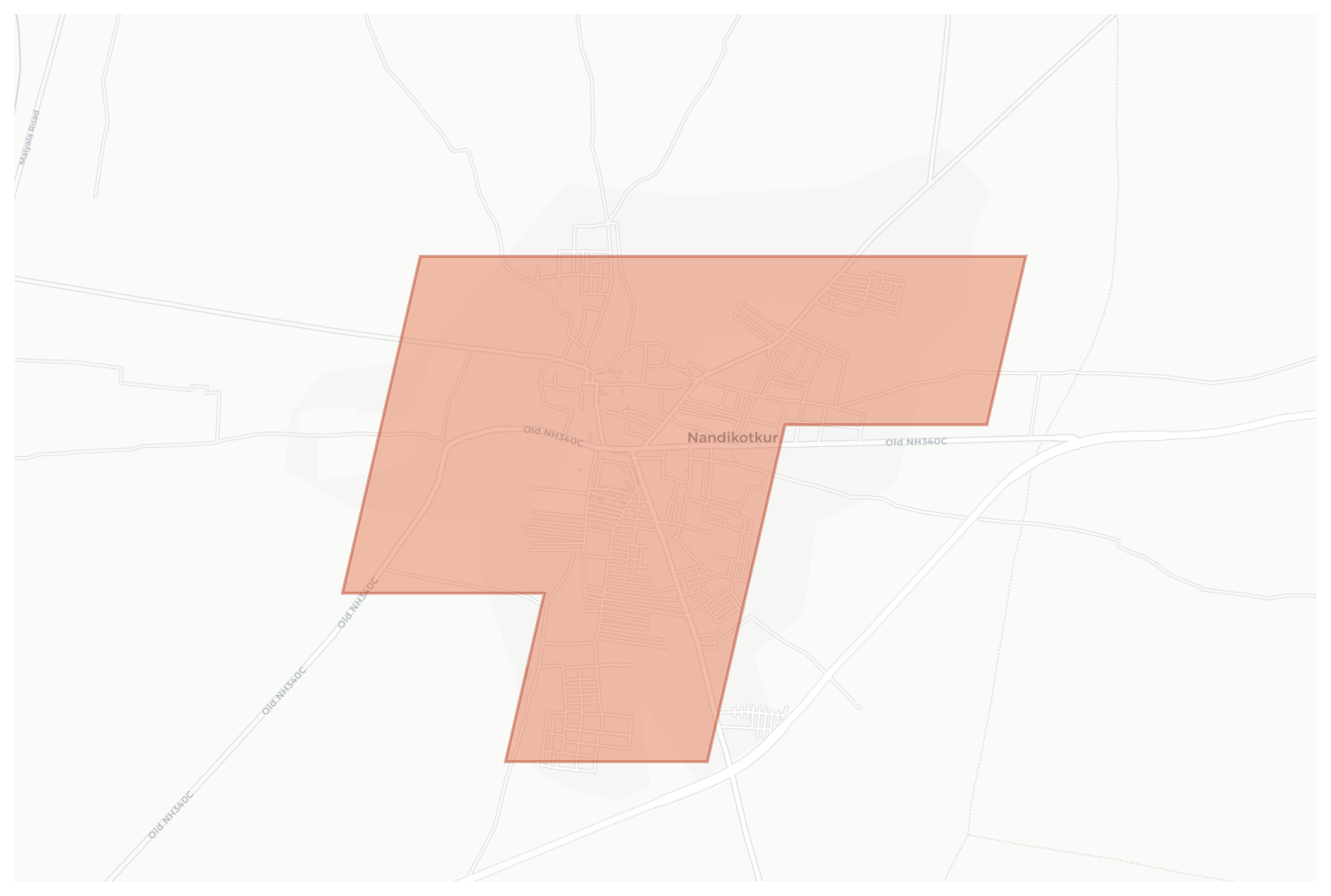 Nandikotkur geographic map