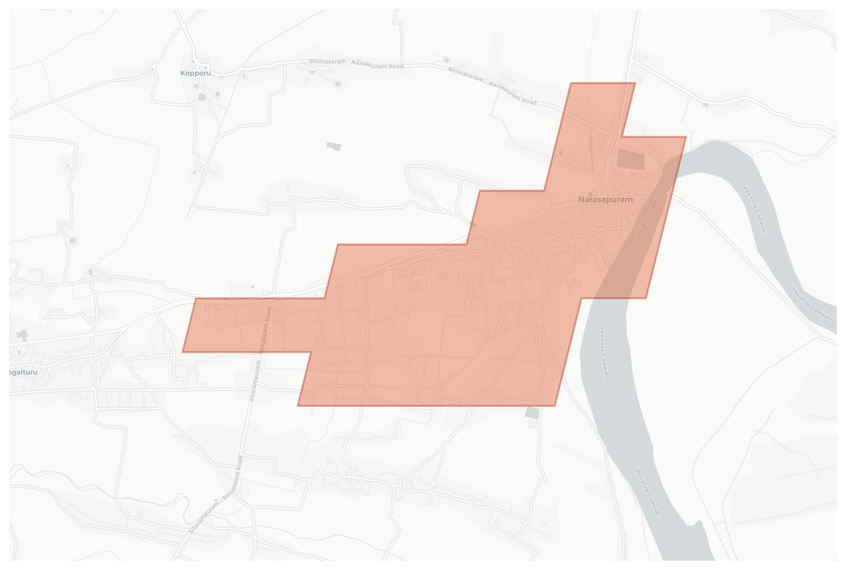 Narasapuram geographic map