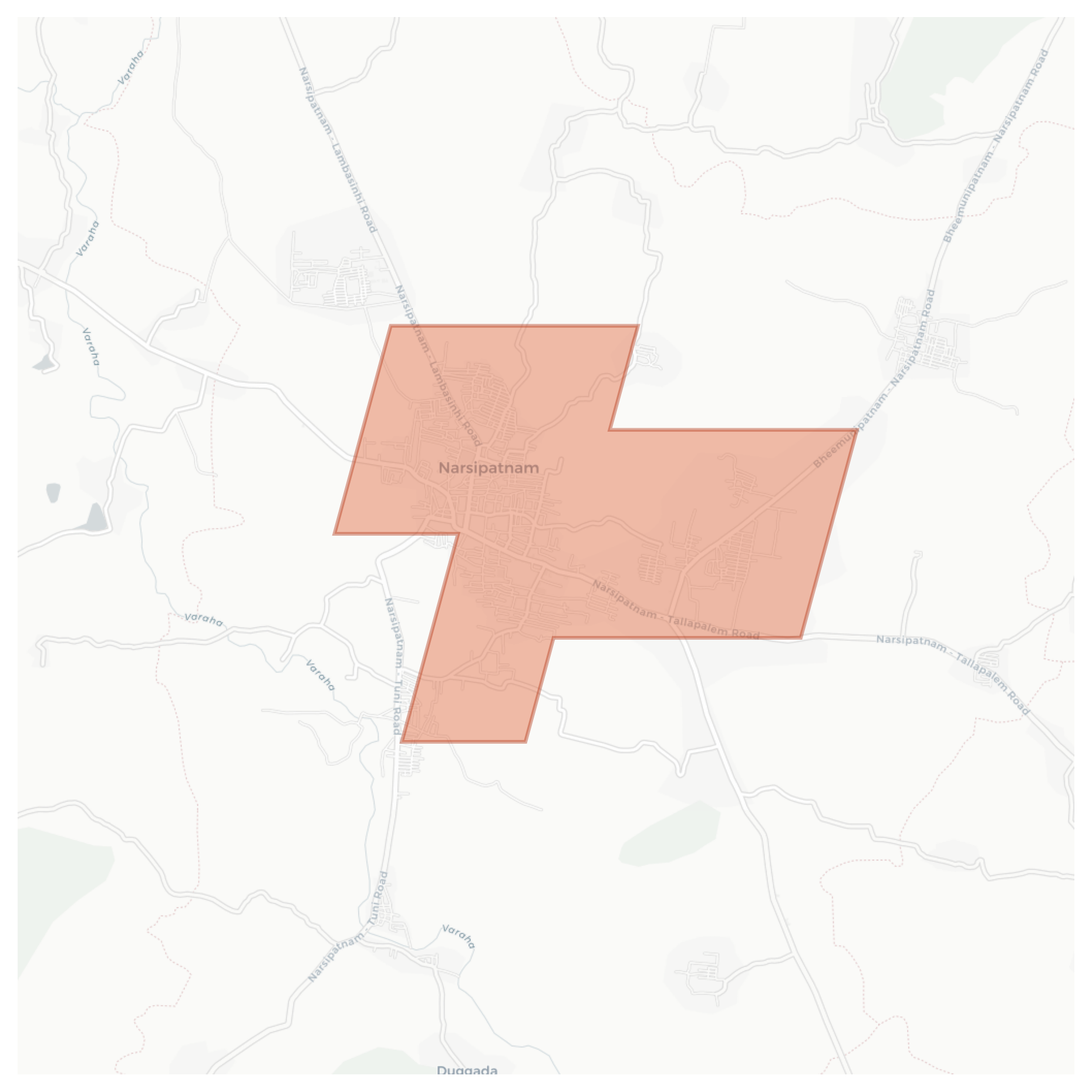 Narsipatnam geographic map