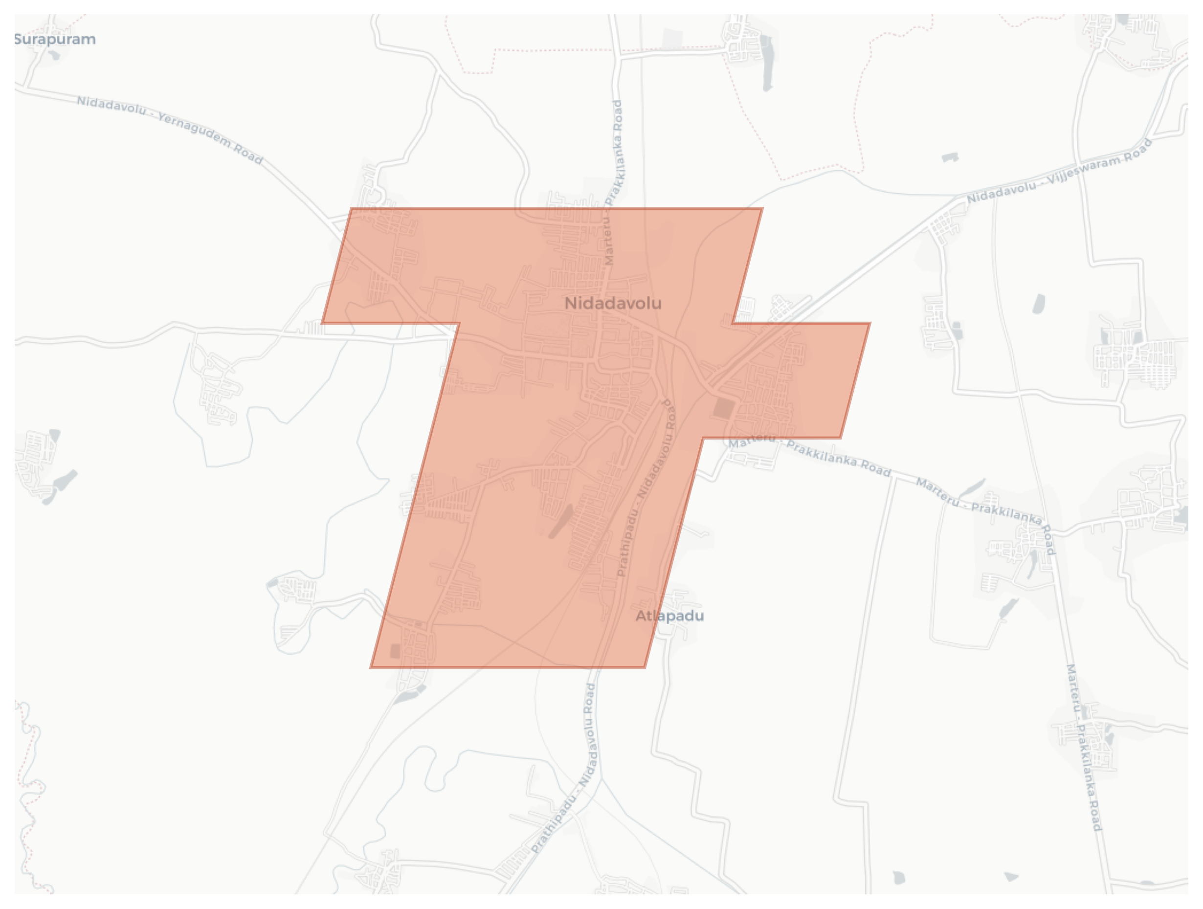 Nidadavolu geographic map