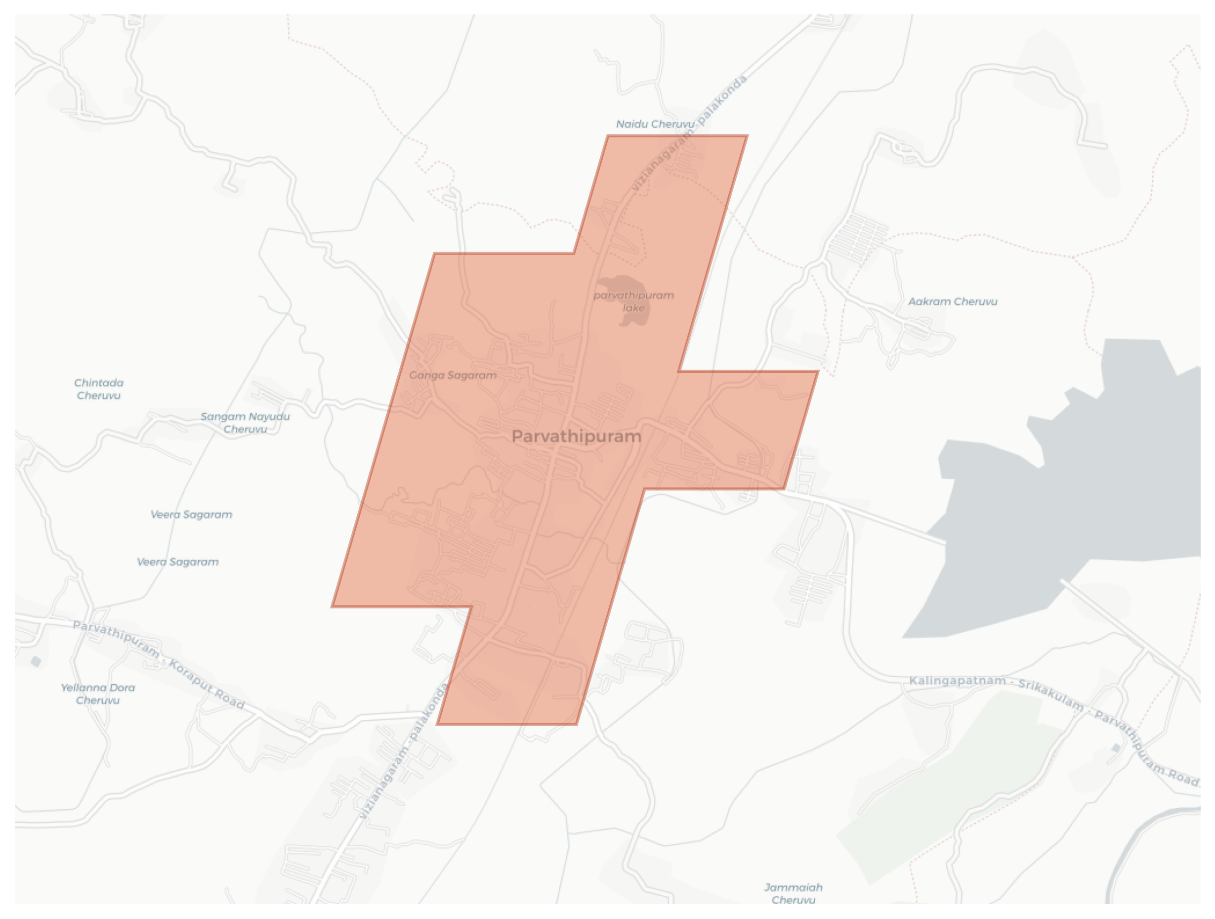 Parvathipuram geographic map