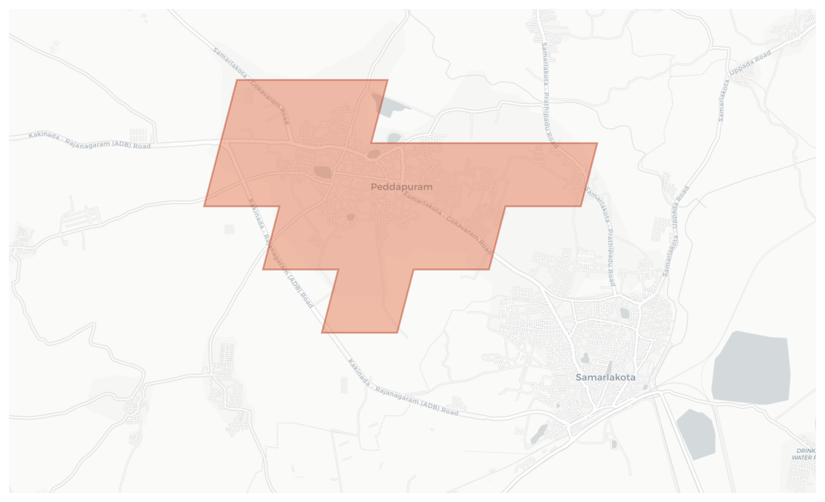 Peddapuram geographic map