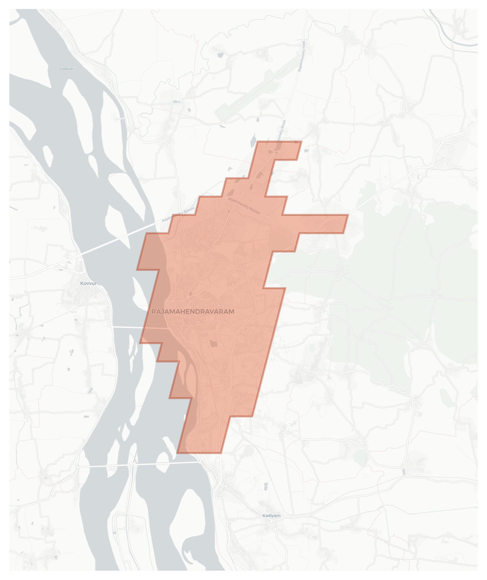 Rajamahendravaram geographic map