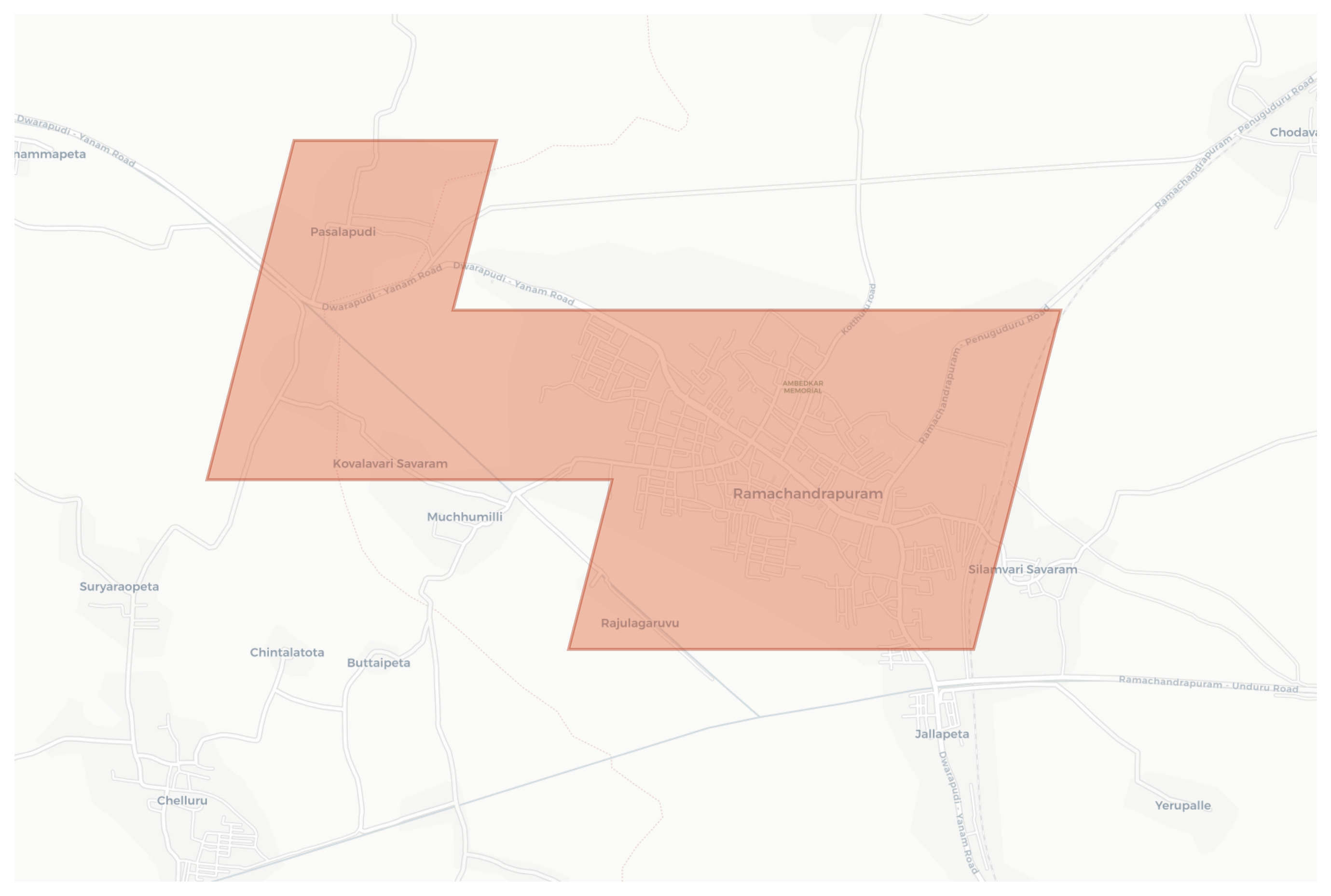 Ramachandrapuram geographic map