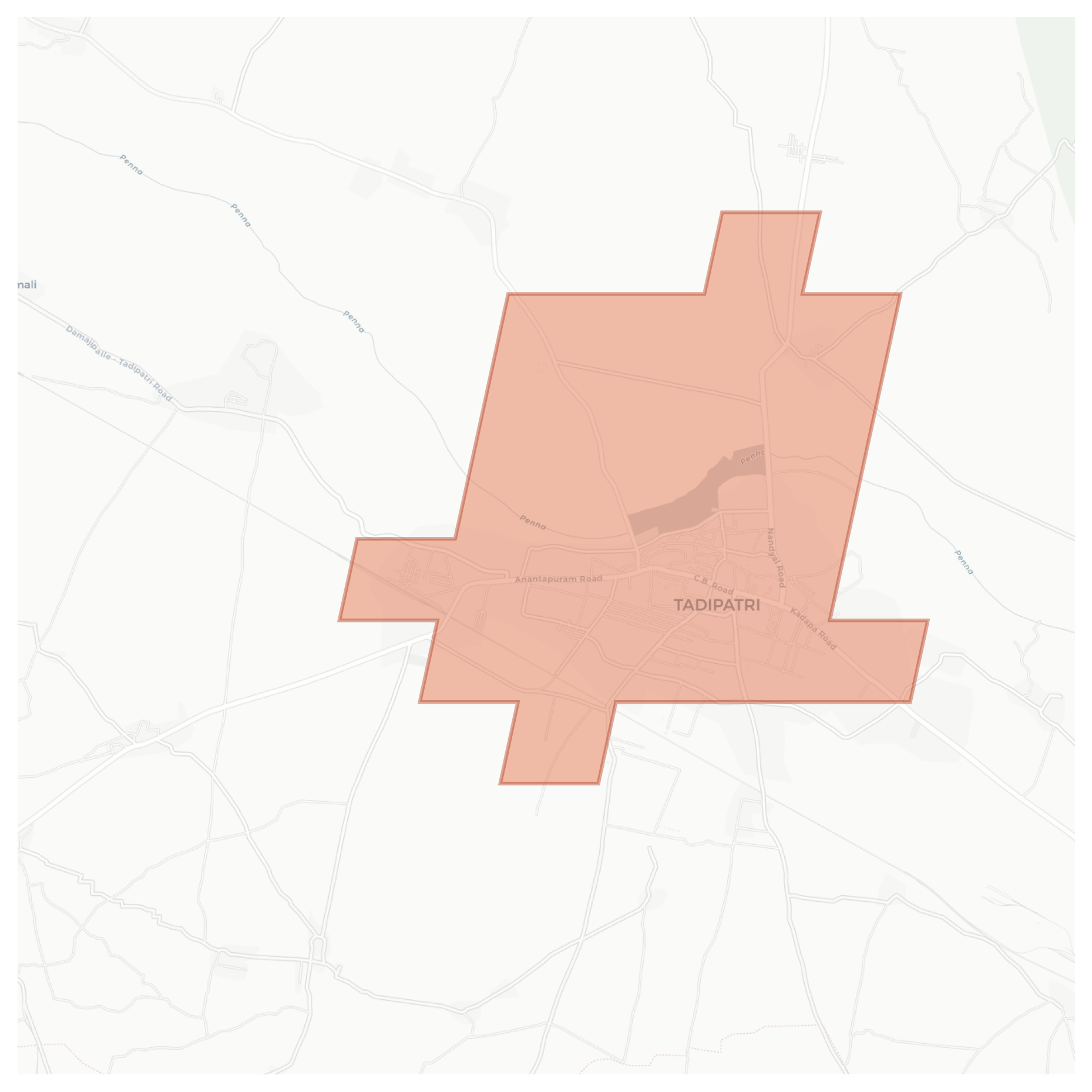 Tadipatri geographic map