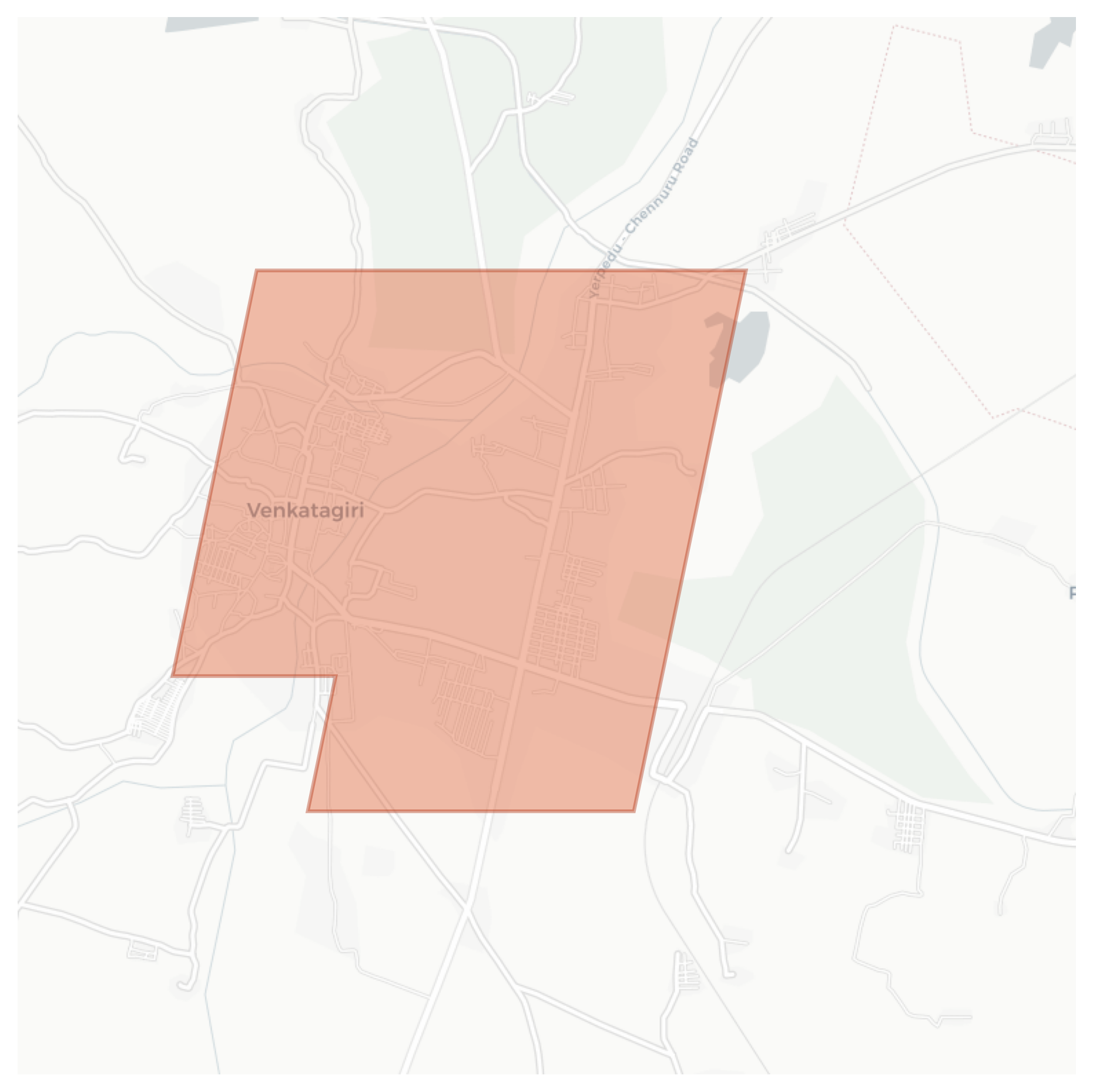 Venkatagiri geographic map