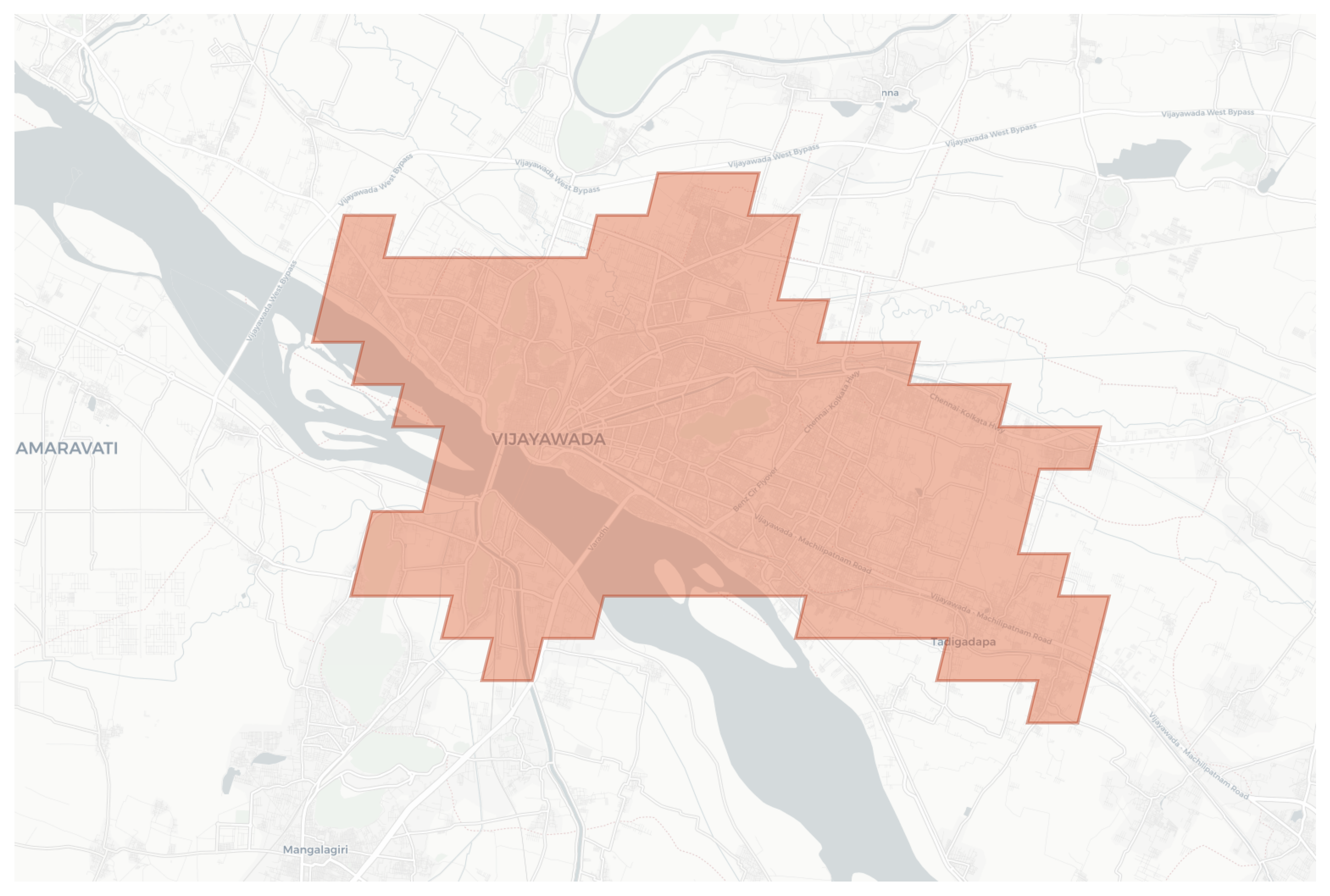 Vijayawada geographic map