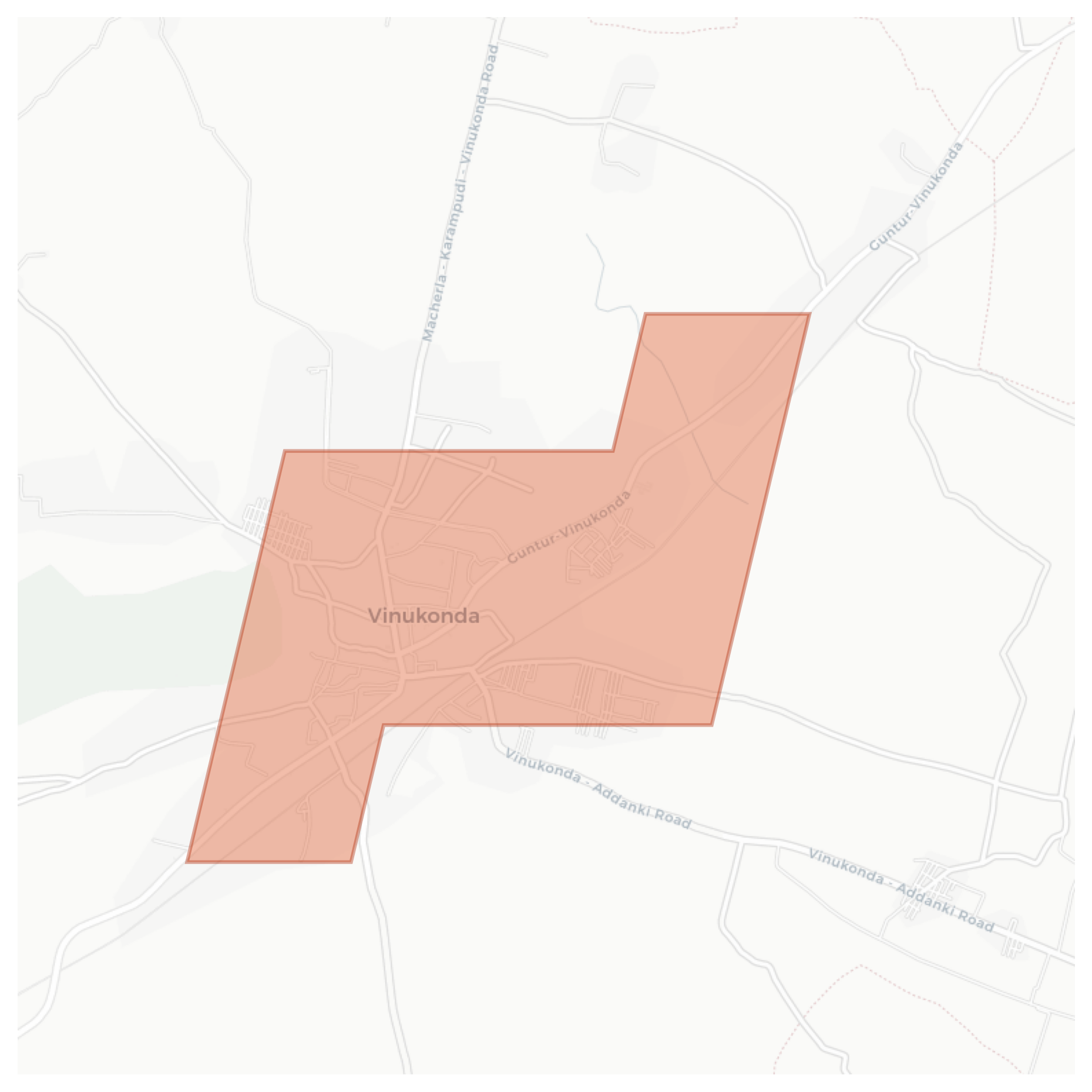 Vinukonda geographic map