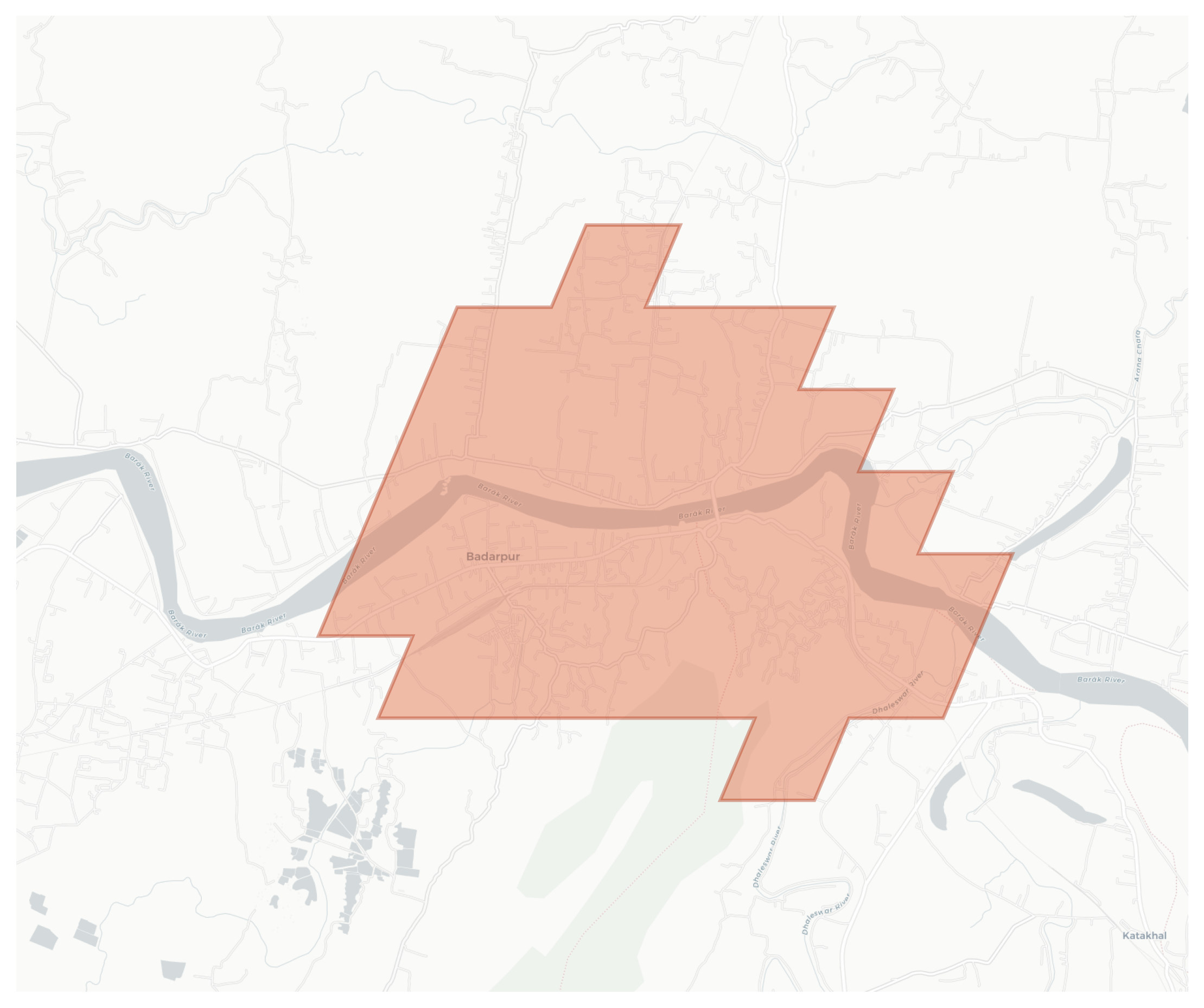Badarpur geographic map