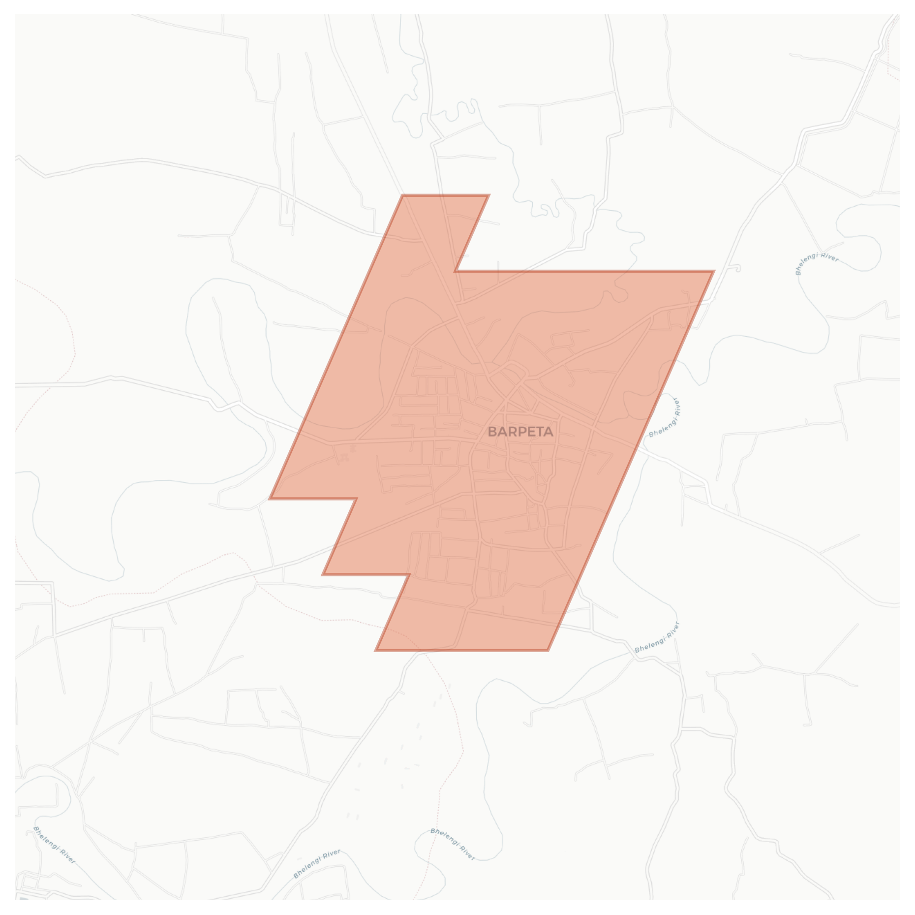 Barpeta geographic map