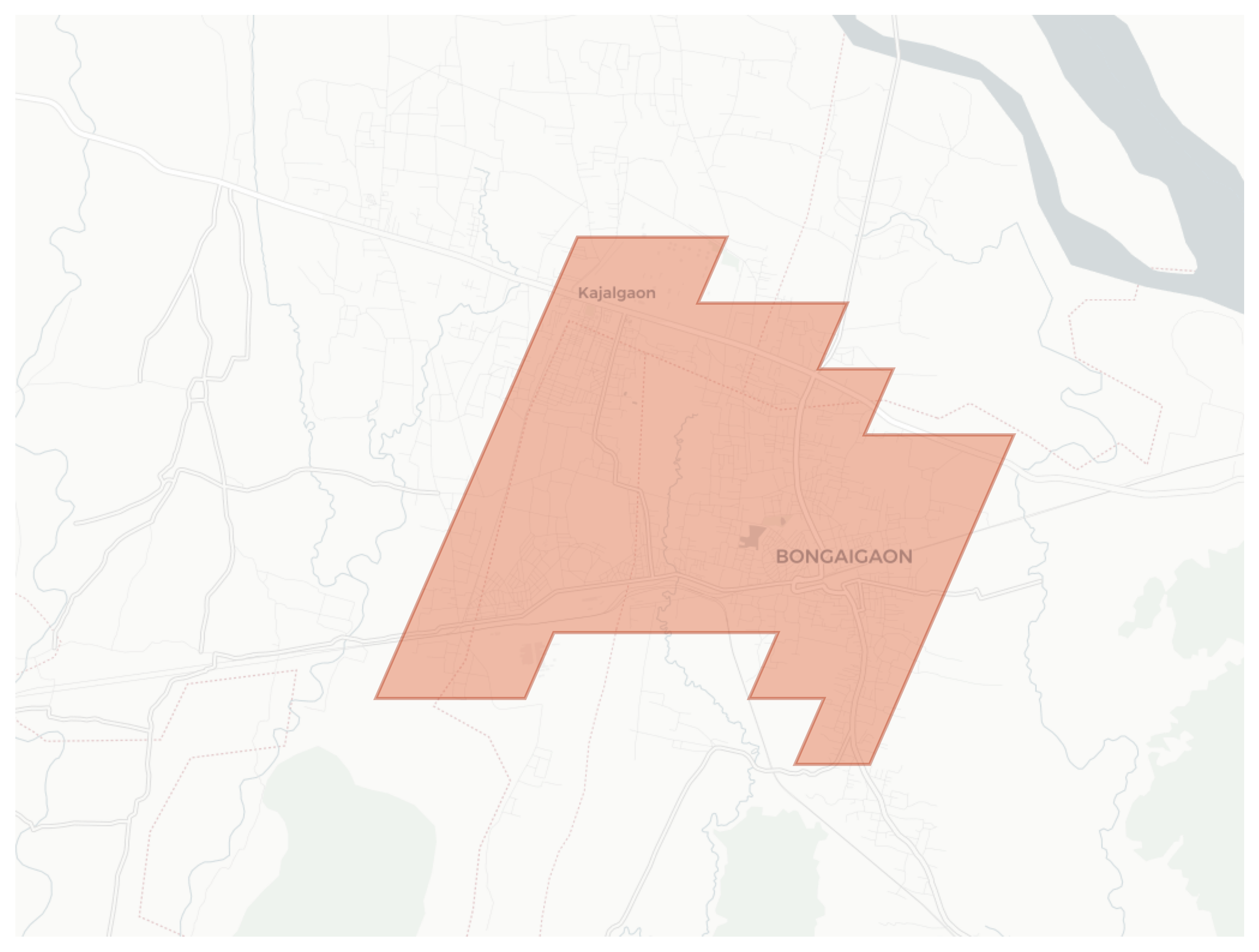 Bongaigaon geographic map